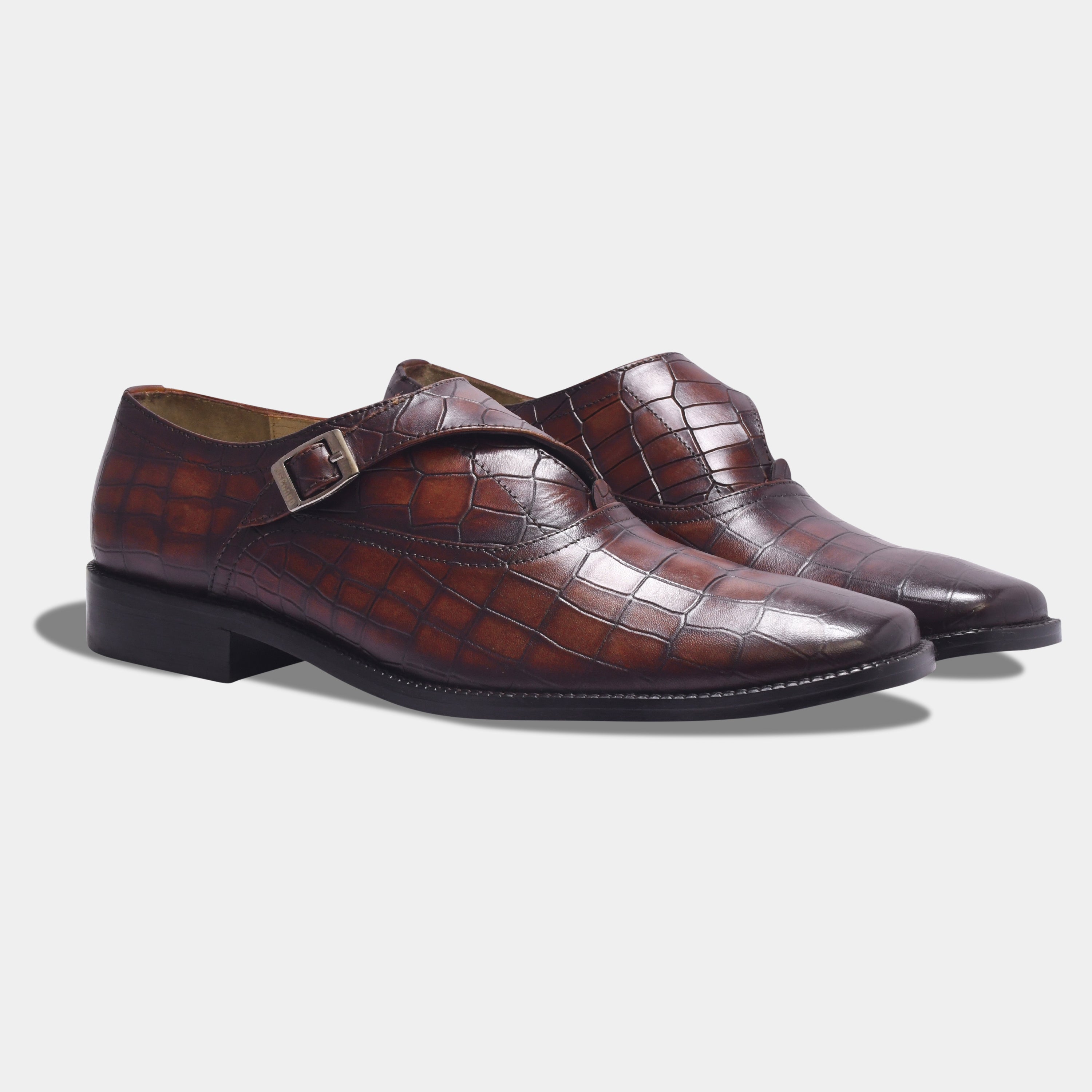 GUSTAVO'S CROCO MONK | BROWN