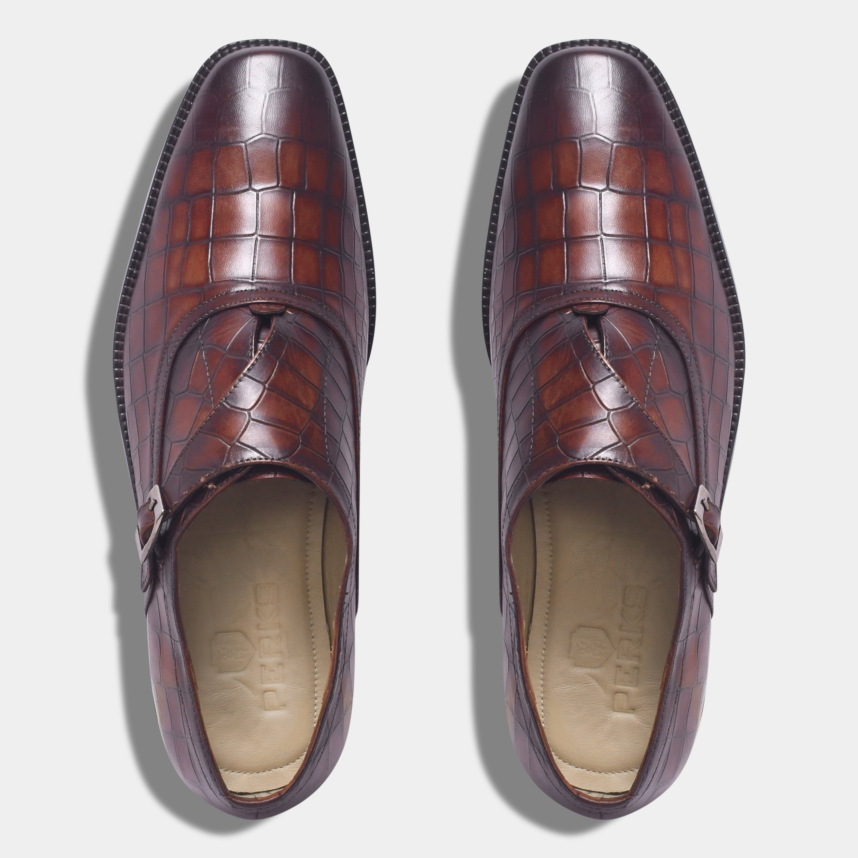 GUSTAVO'S CROCO MONK | BROWN