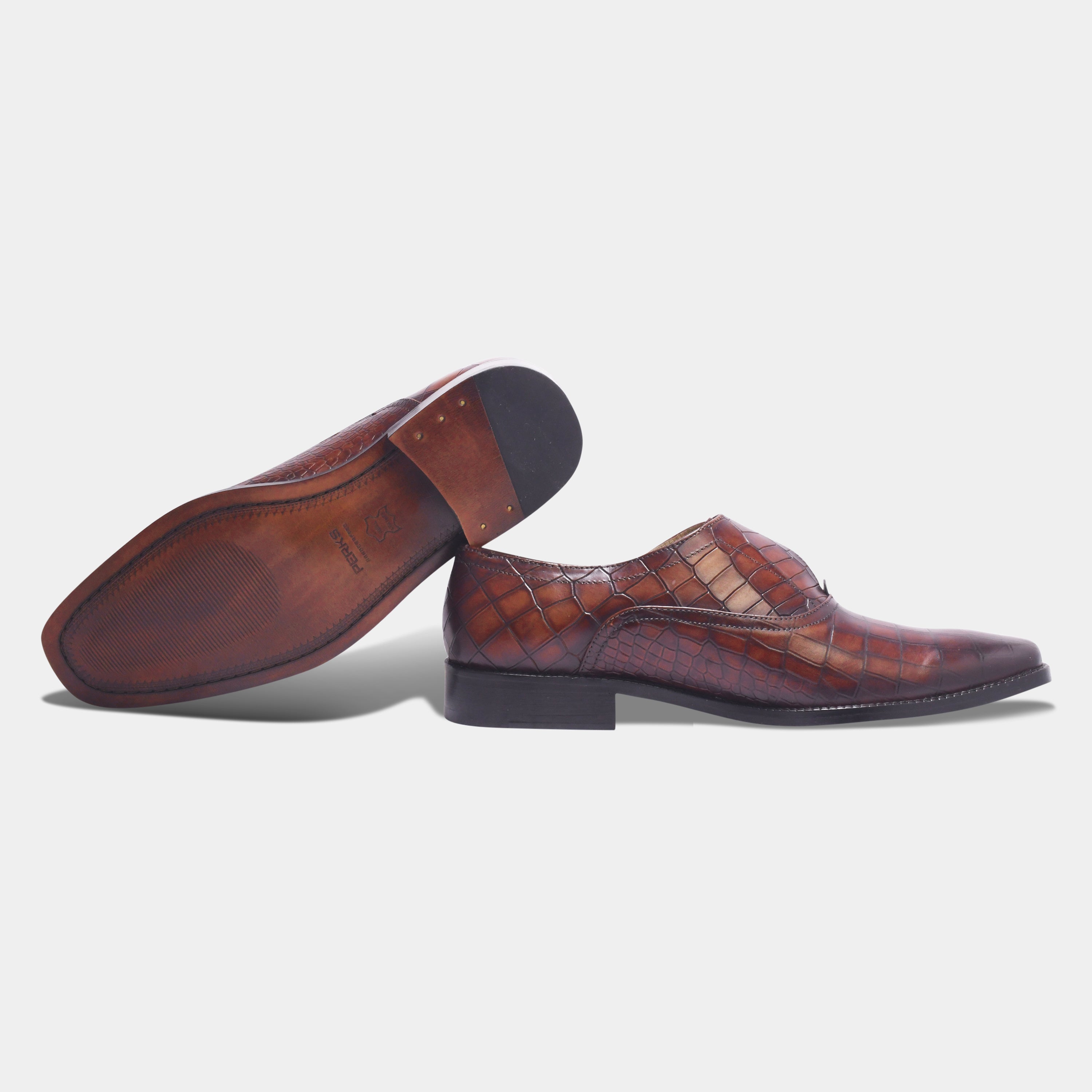 GUSTAVO'S CROCO MONK | BROWN