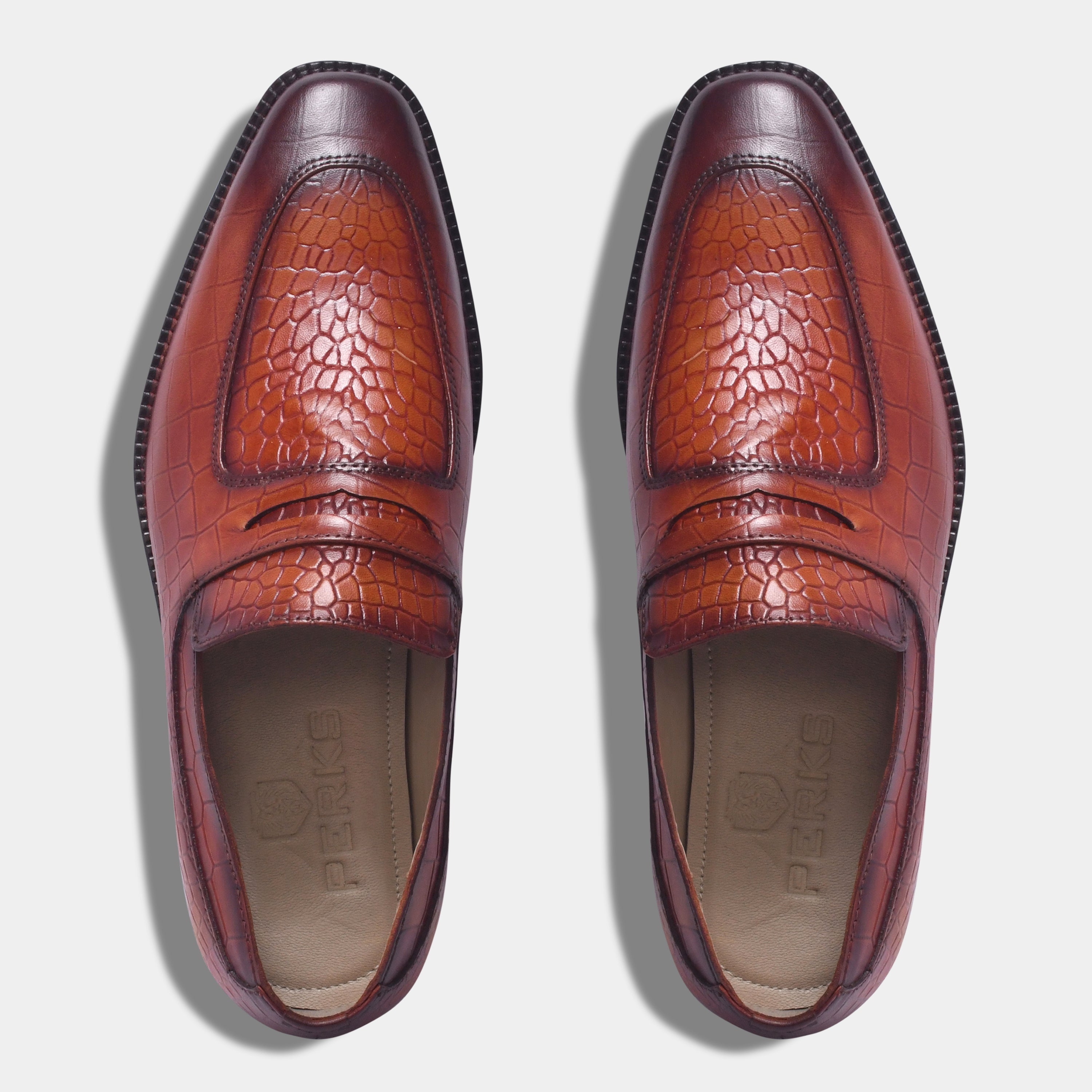 GUSTAVO CROCO LOAFER | TAN