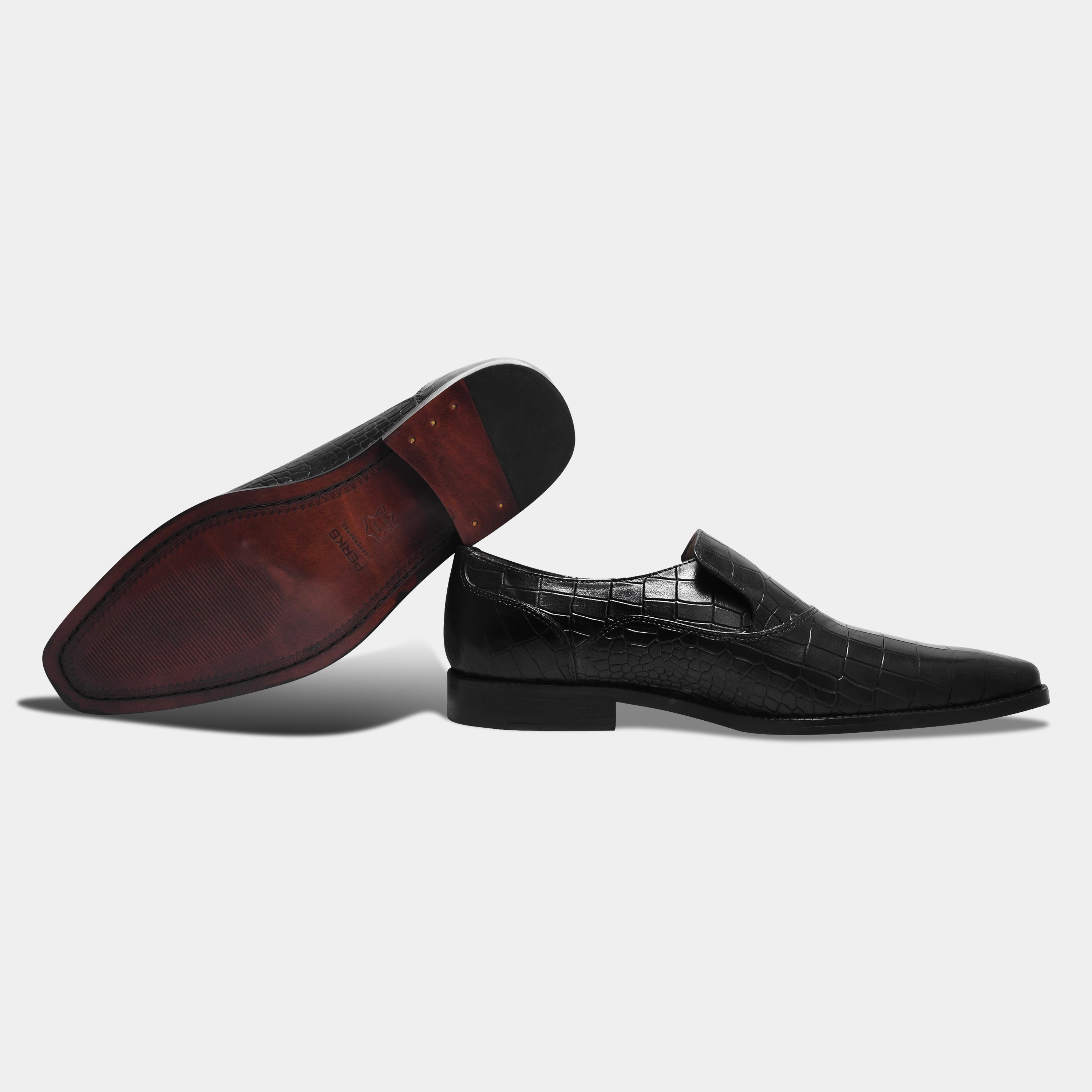 VENOM CROCO LOAFER | BLACK