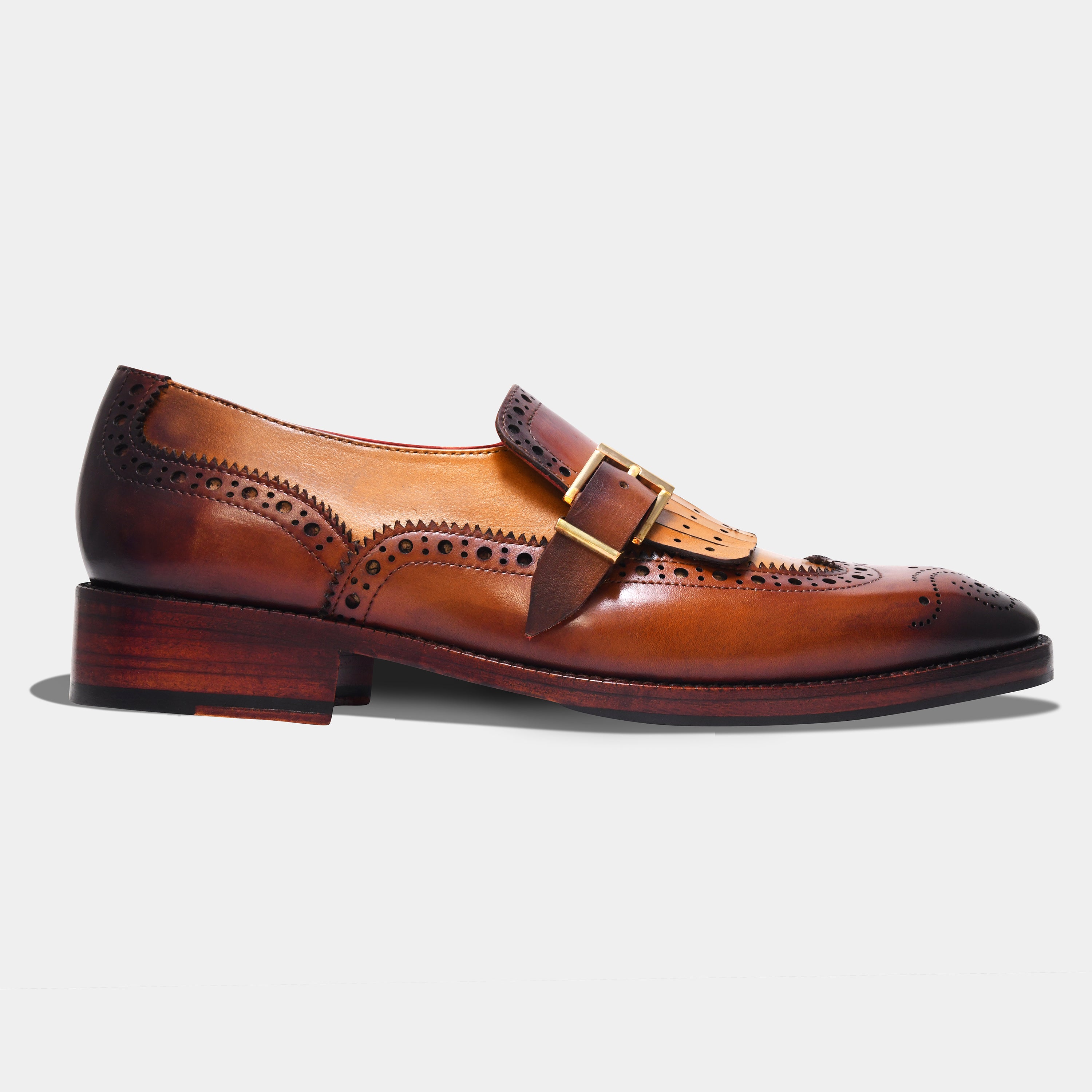 LUCIFER MONK WITH TASSEL | BROGUE TAN