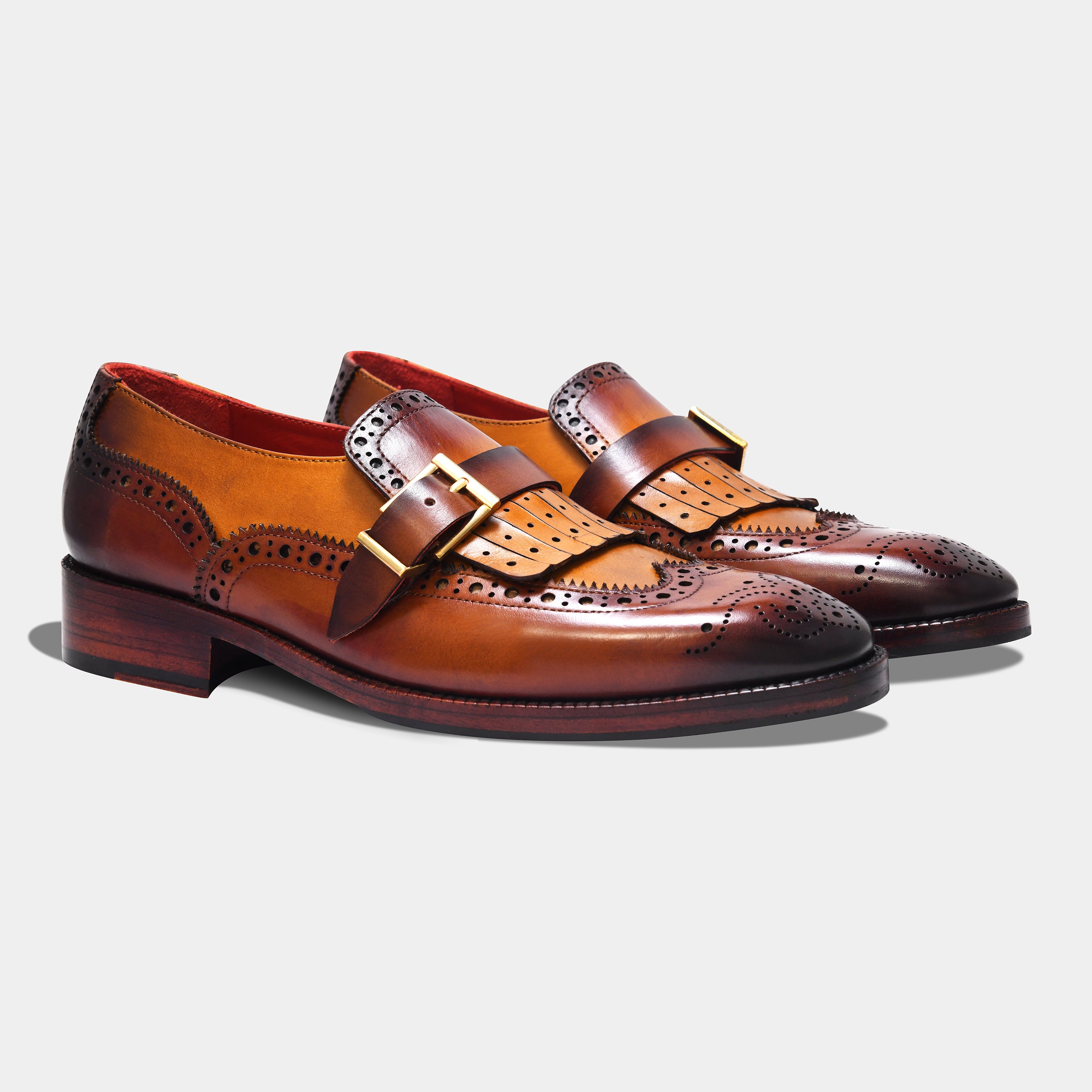 LUCIFER MONK WITH TASSEL | BROGUE TAN