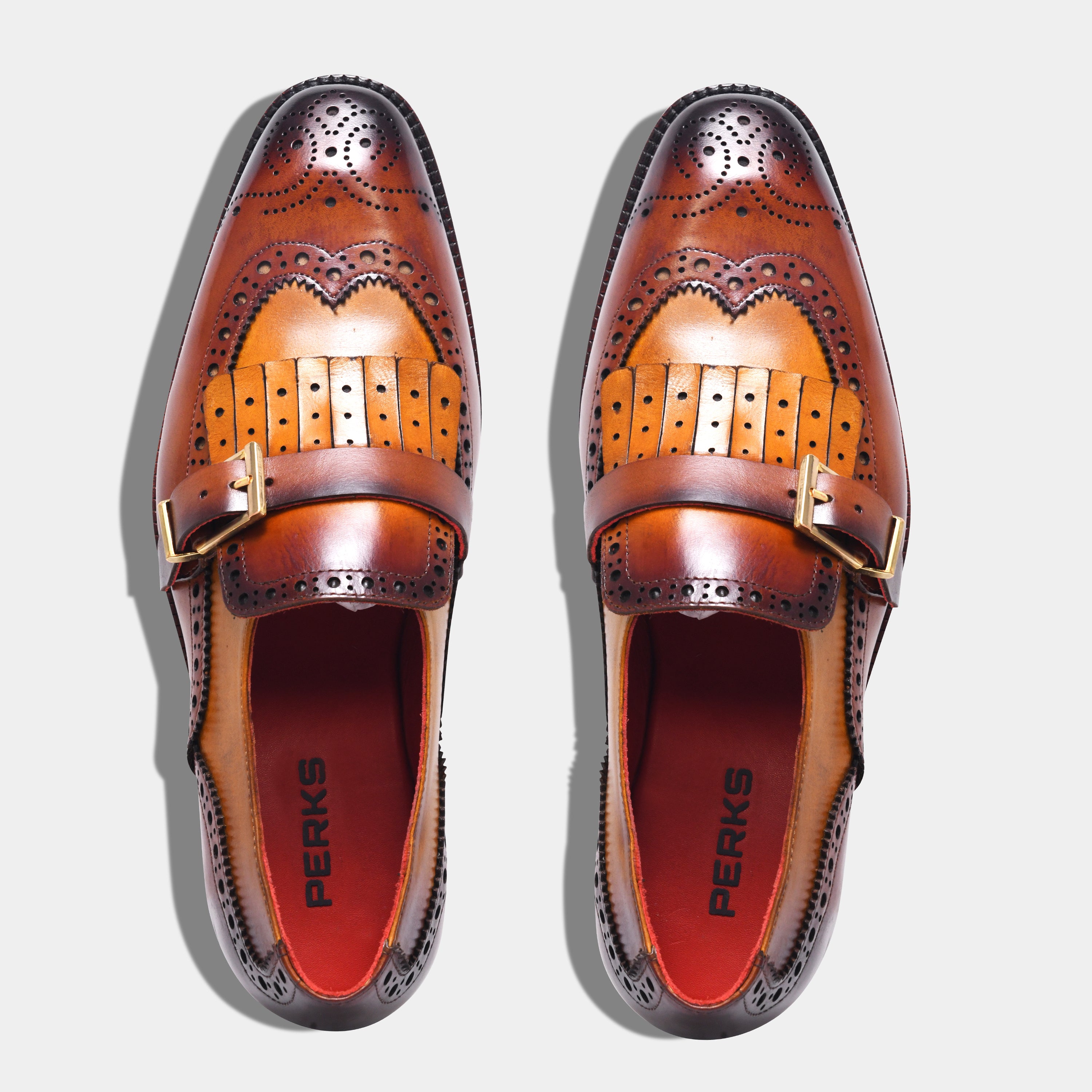 LUCIFER MONK WITH TASSEL | BROGUE TAN