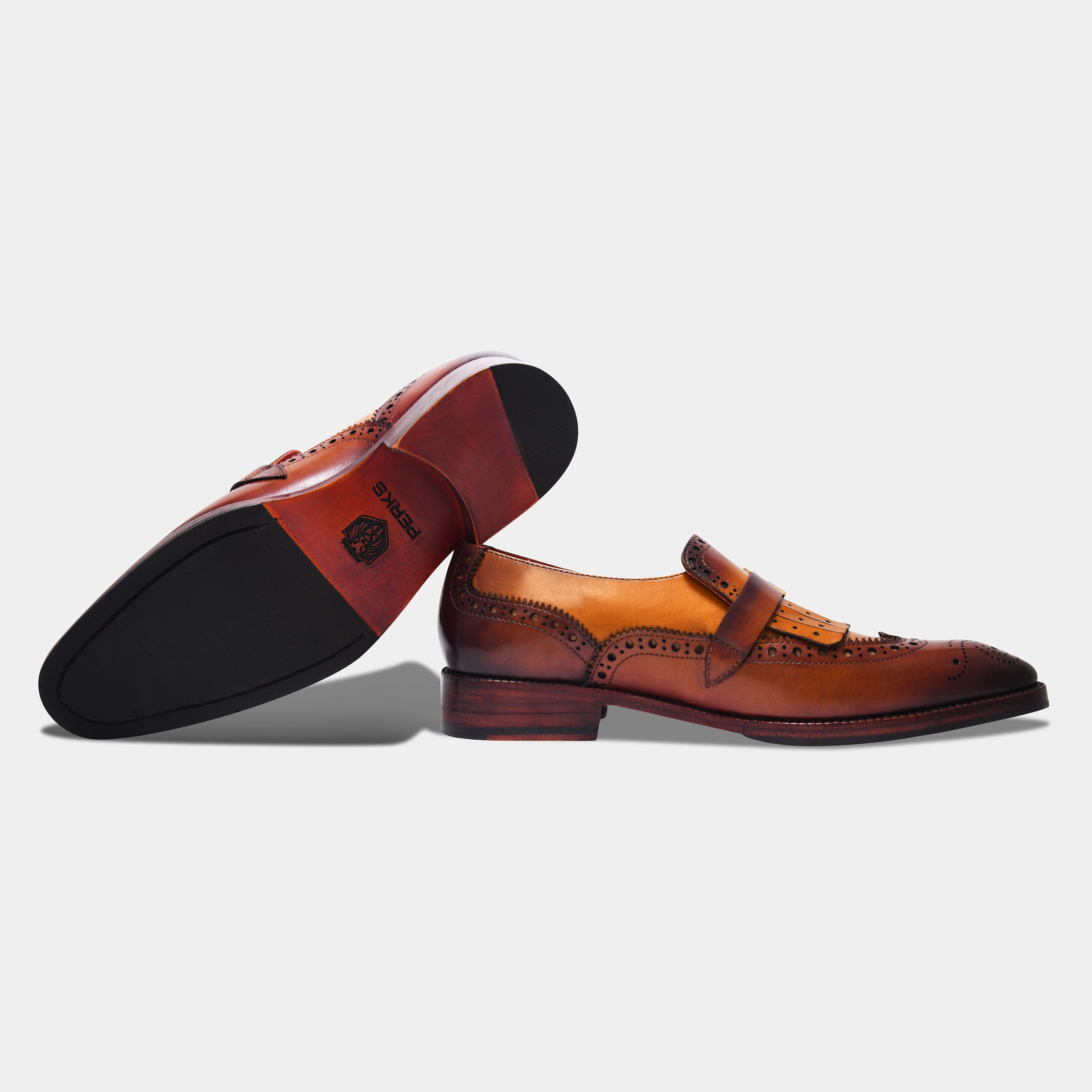 LUCIFER MONK WITH TASSEL | BROGUE TAN