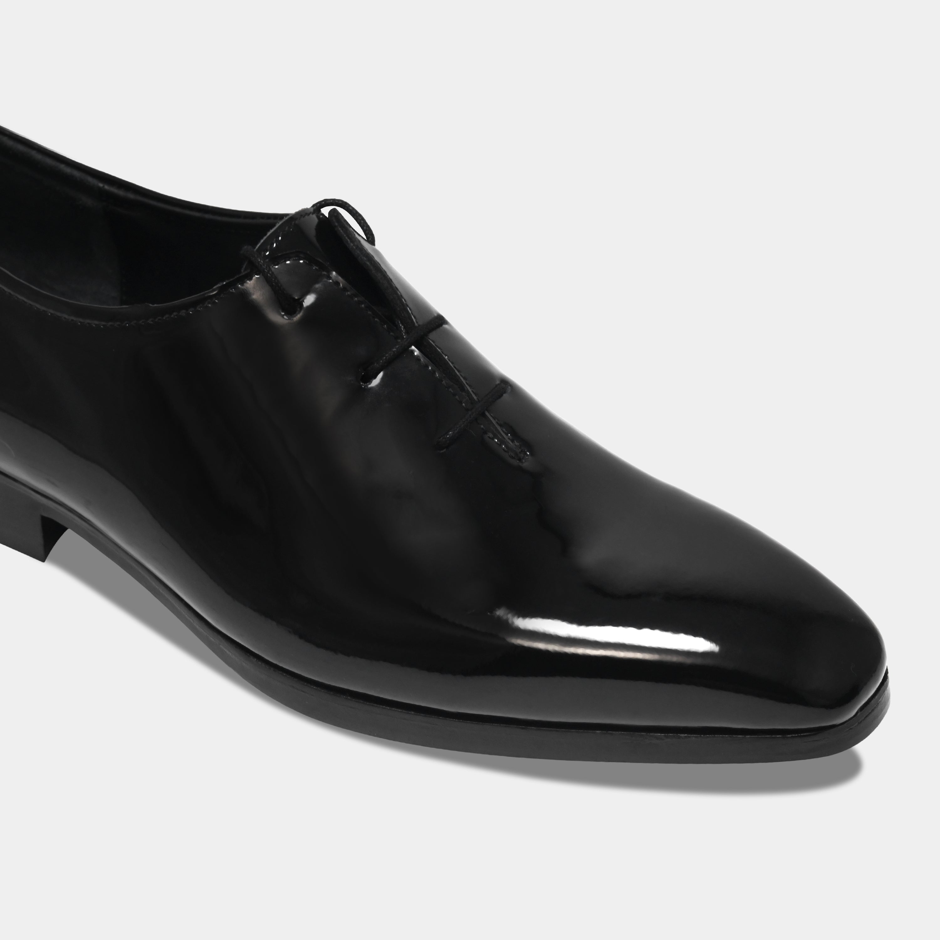 CORLEONE'S LACEUP | PATENT BLACK