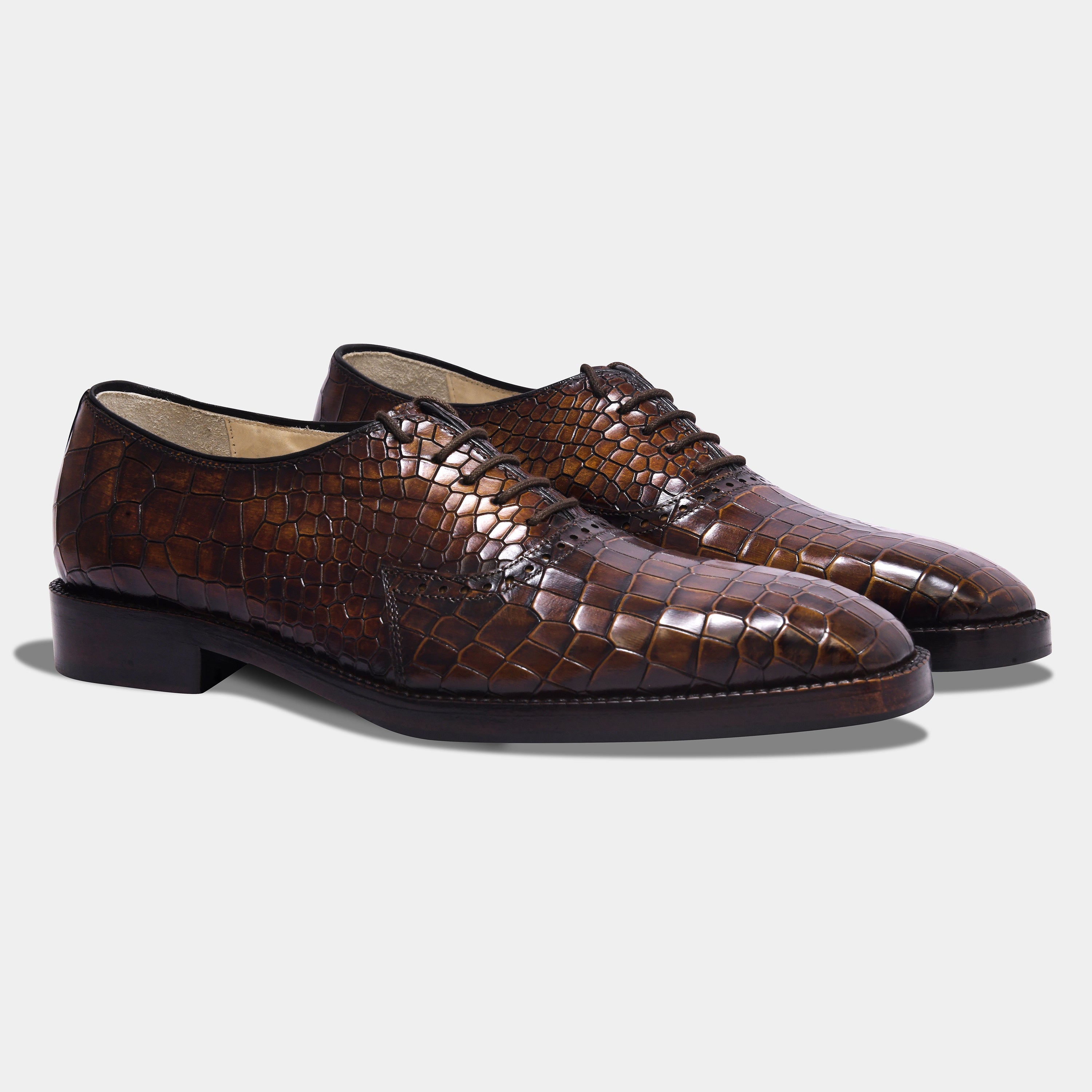 OLD BOY CROCO LACEUP | BROWN