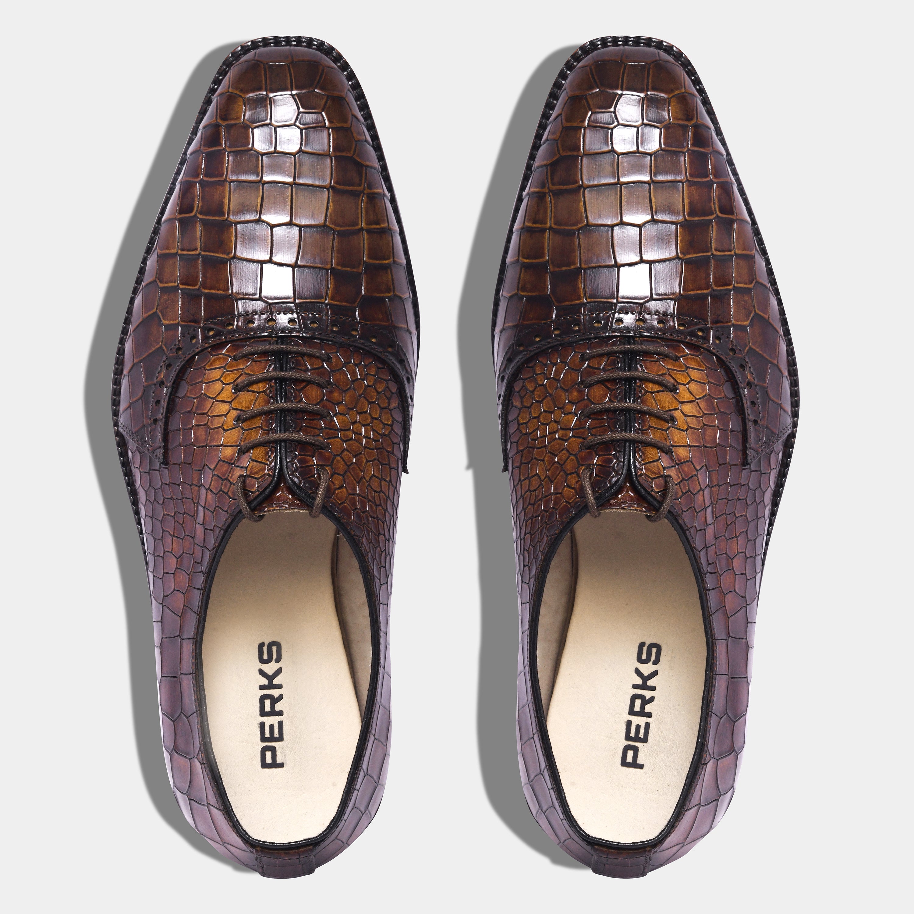 OLD BOY CROCO LACEUP | BROWN