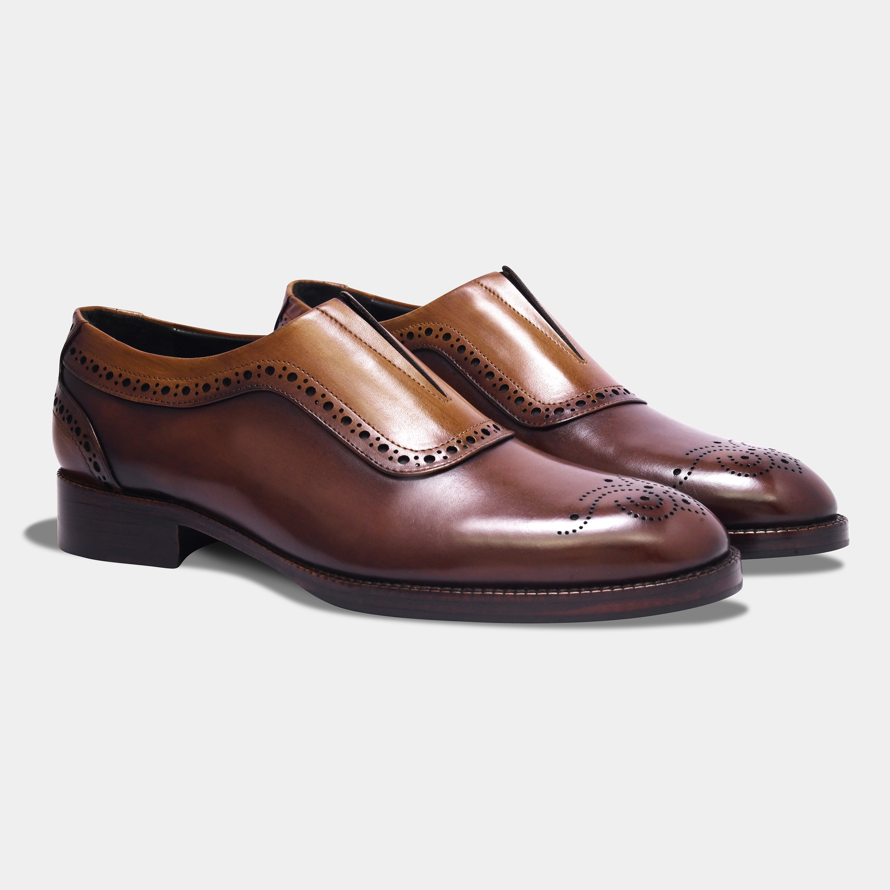 SOLOMONS LOAFER | BROGUE BROWN