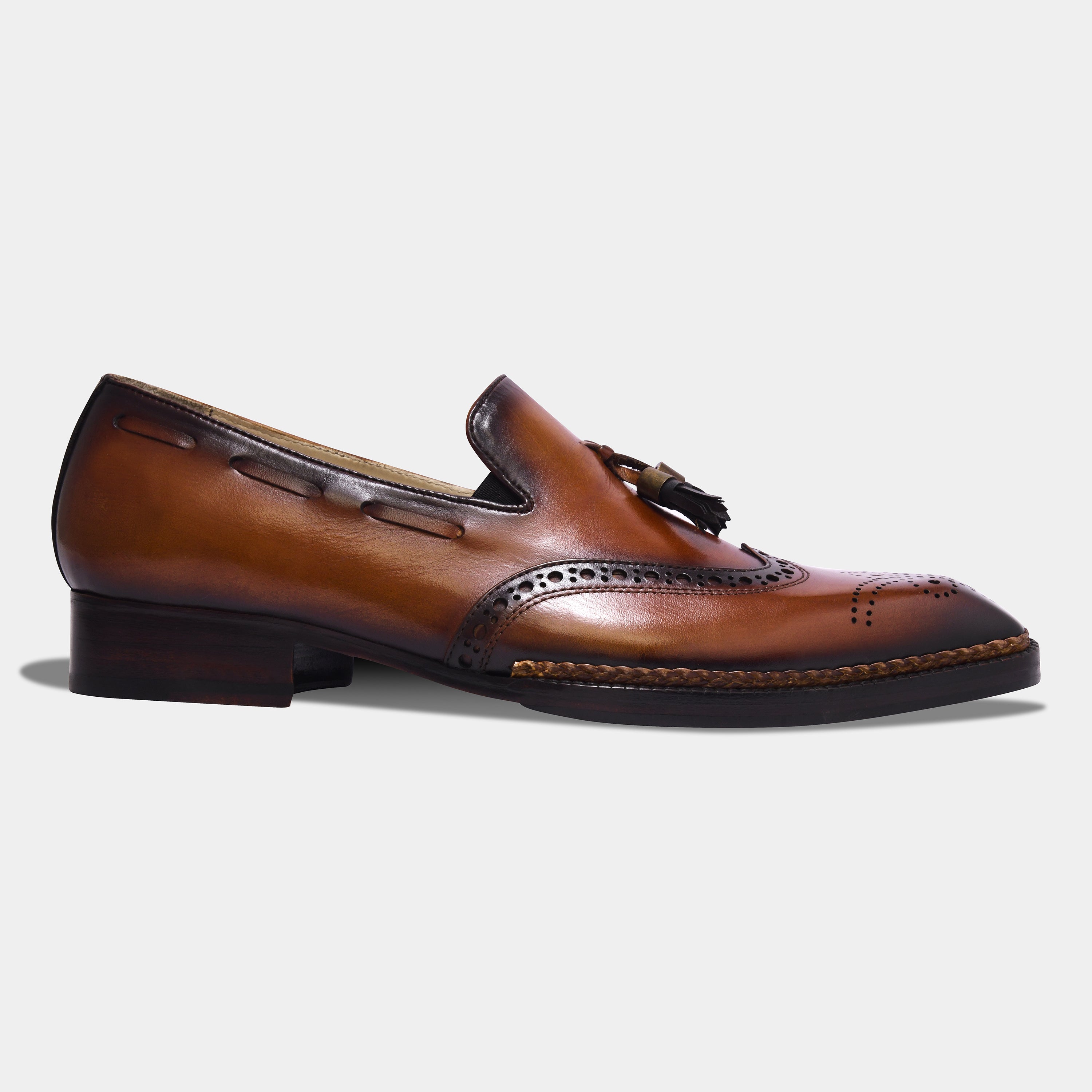 EL CHAPO TASSEL LOAFER | BROGUE BROWN