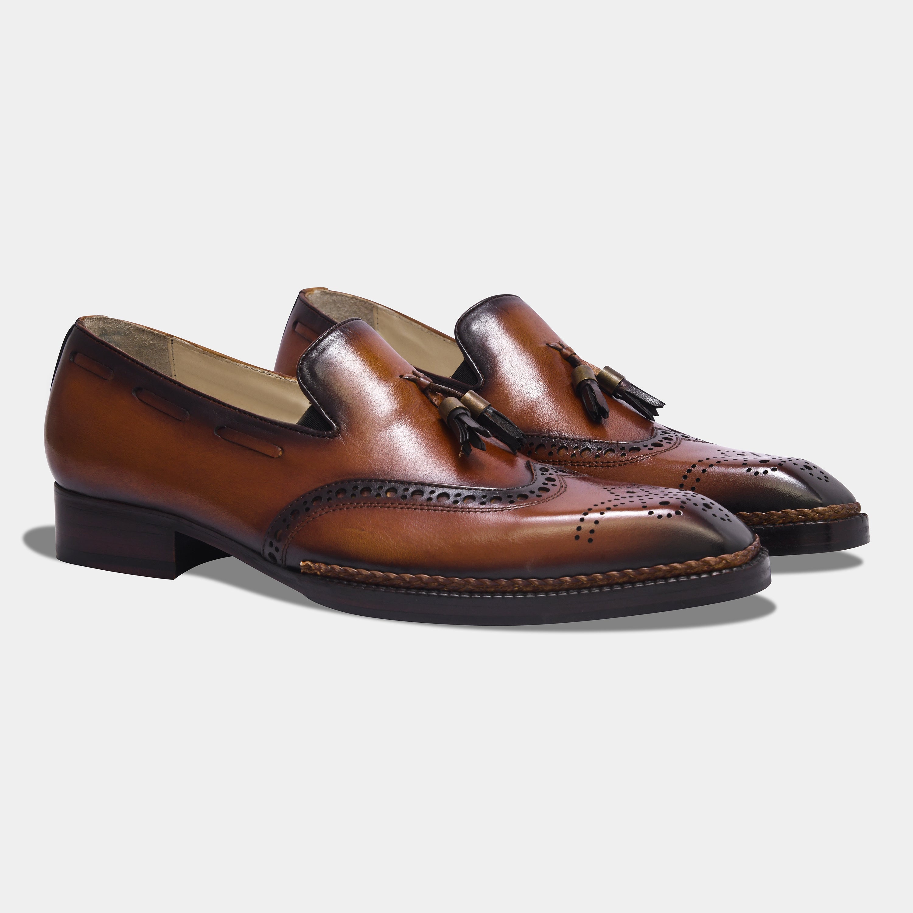EL CHAPO TASSEL LOAFER | BROGUE BROWN