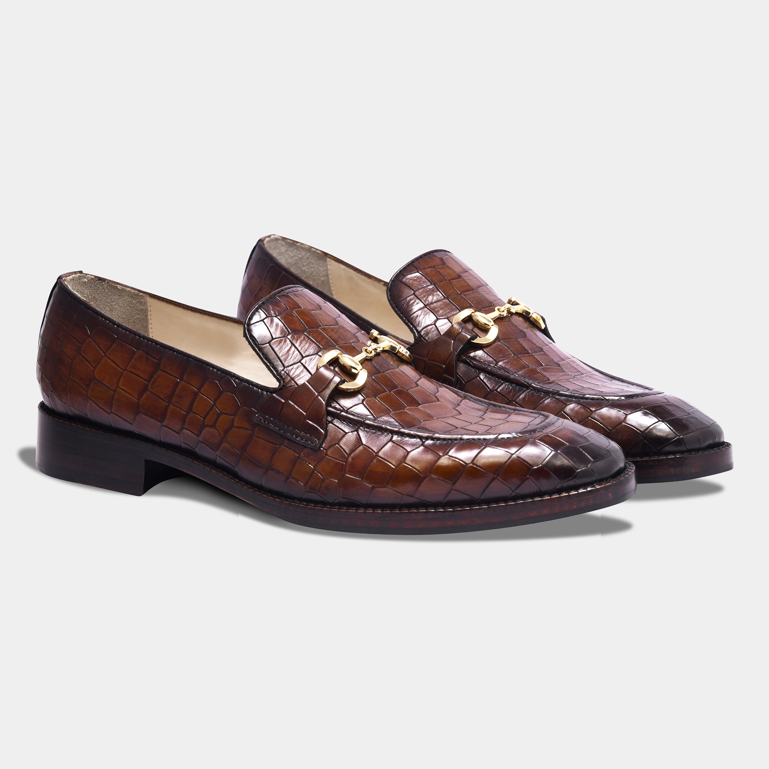 DON VITO CROCO LOAFER | BROWN