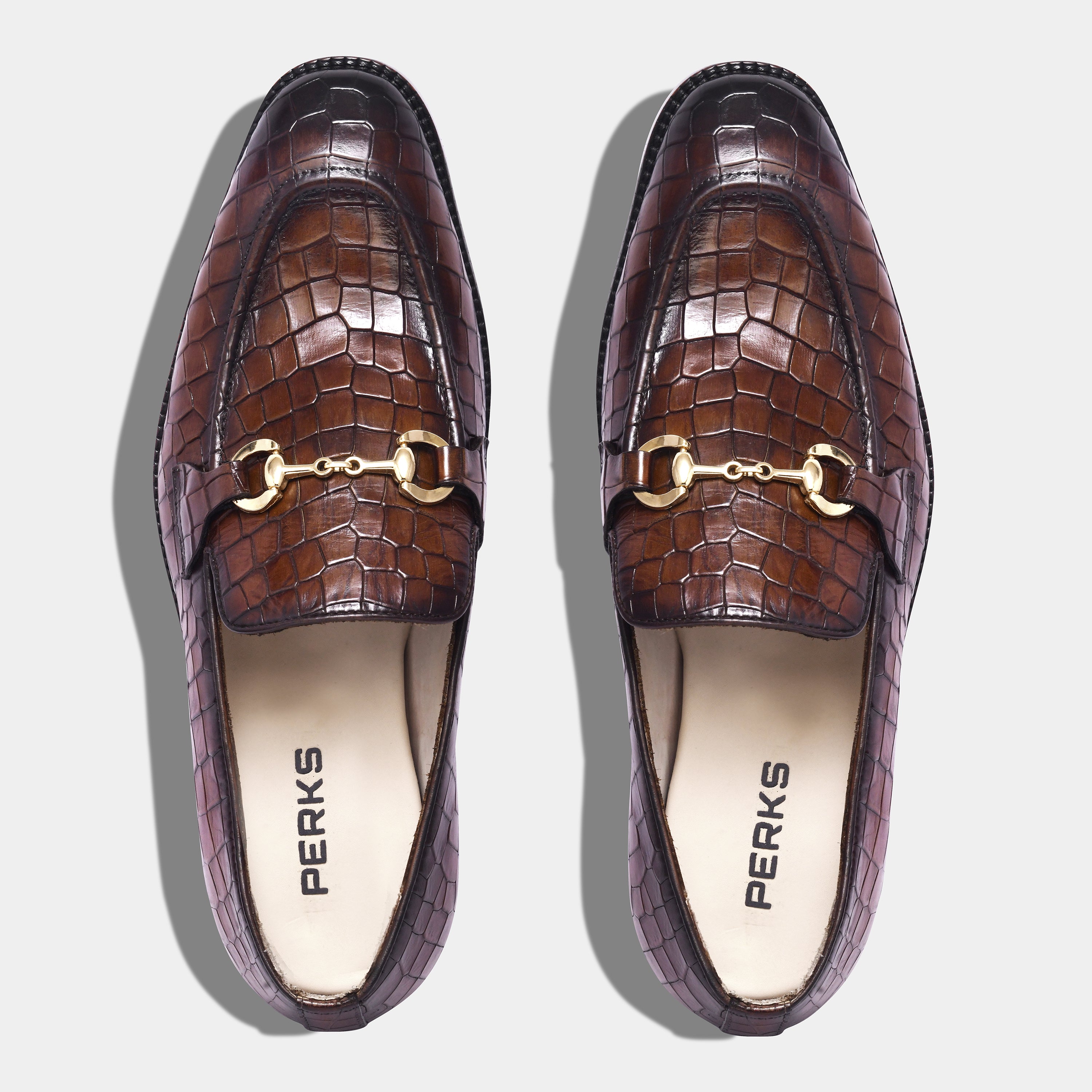 DON VITO CROCO LOAFER | BROWN