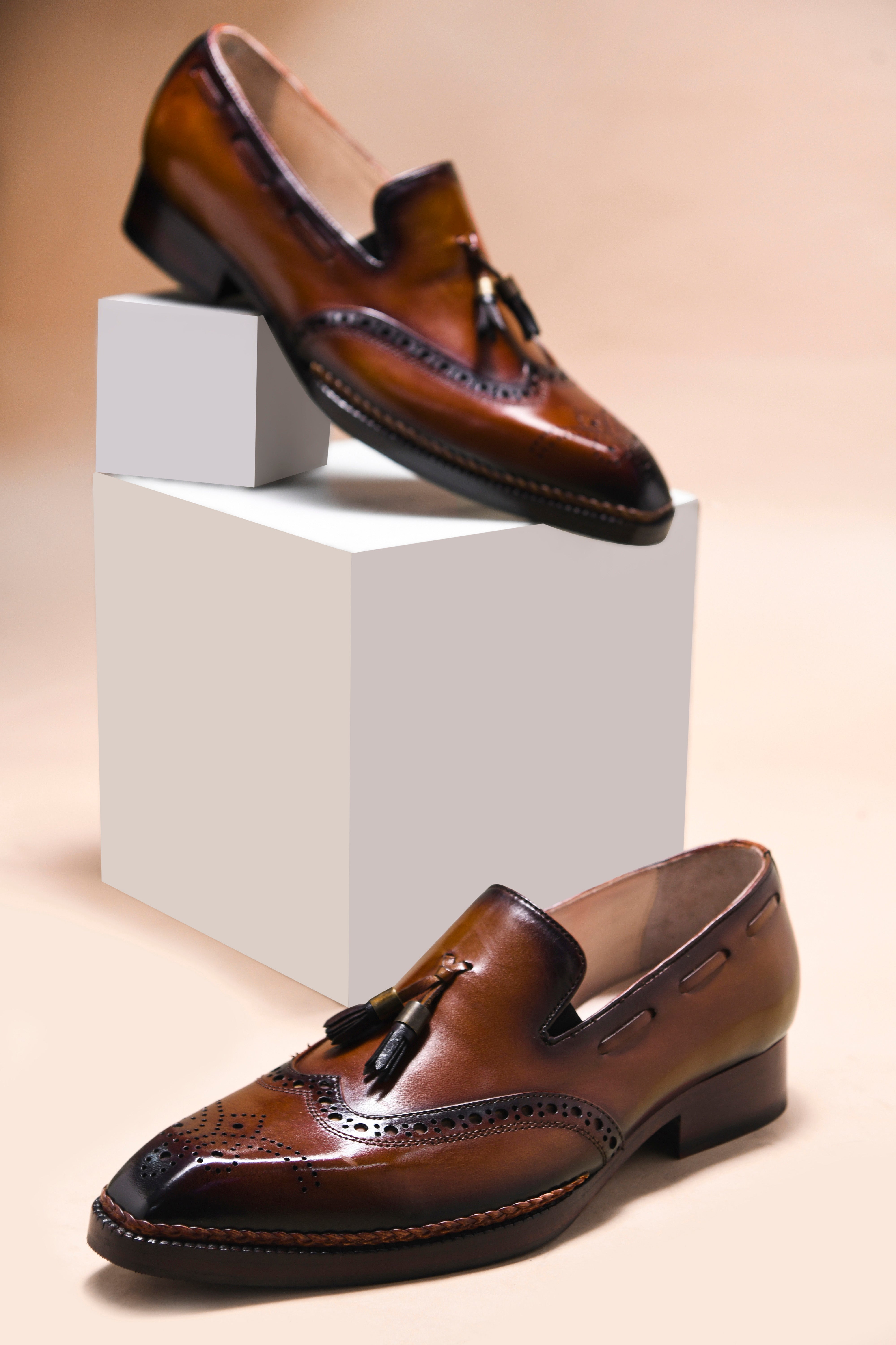 EL CHAPO TASSEL LOAFER | BROGUE BROWN