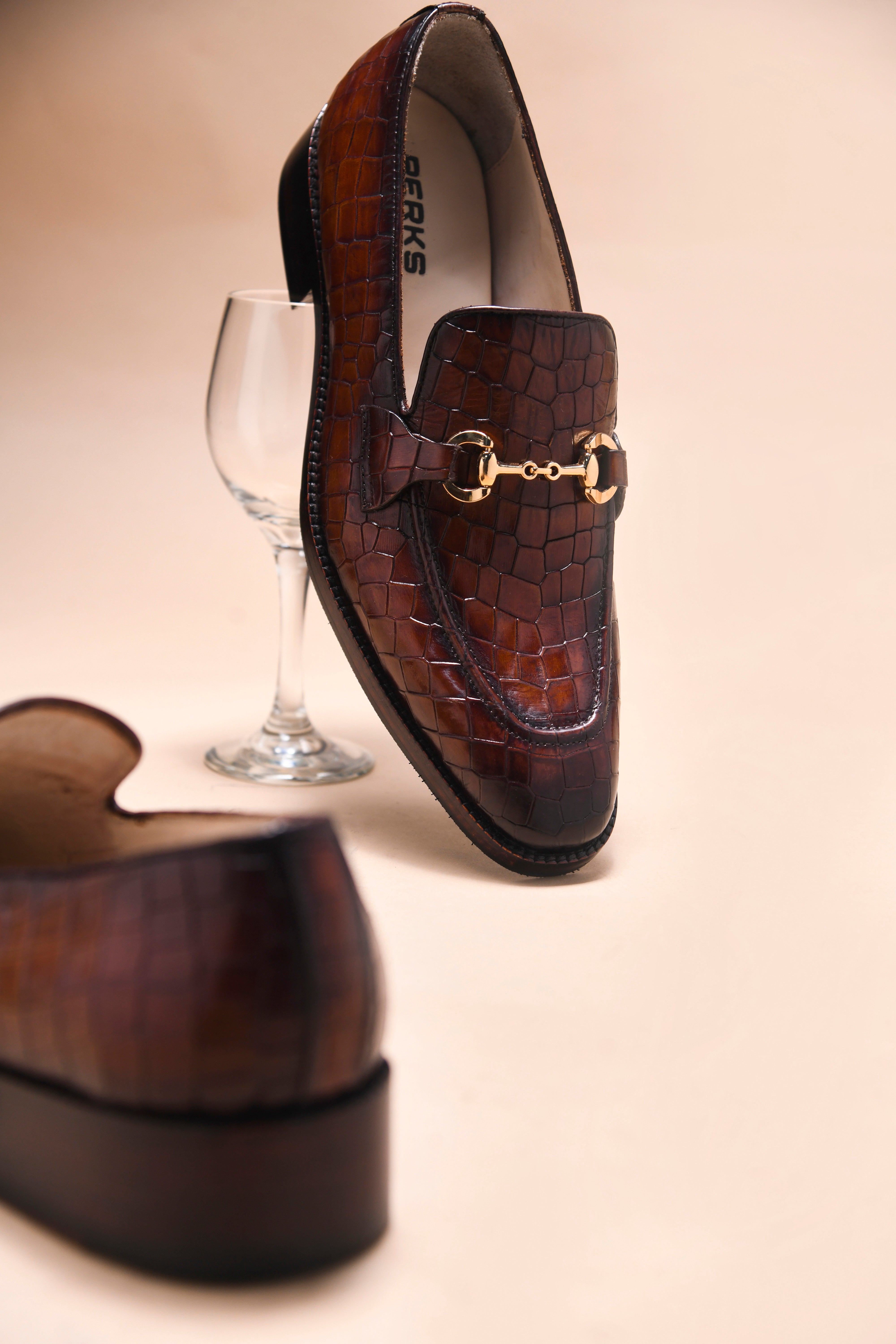 DON VITO CROCO LOAFER | BROWN