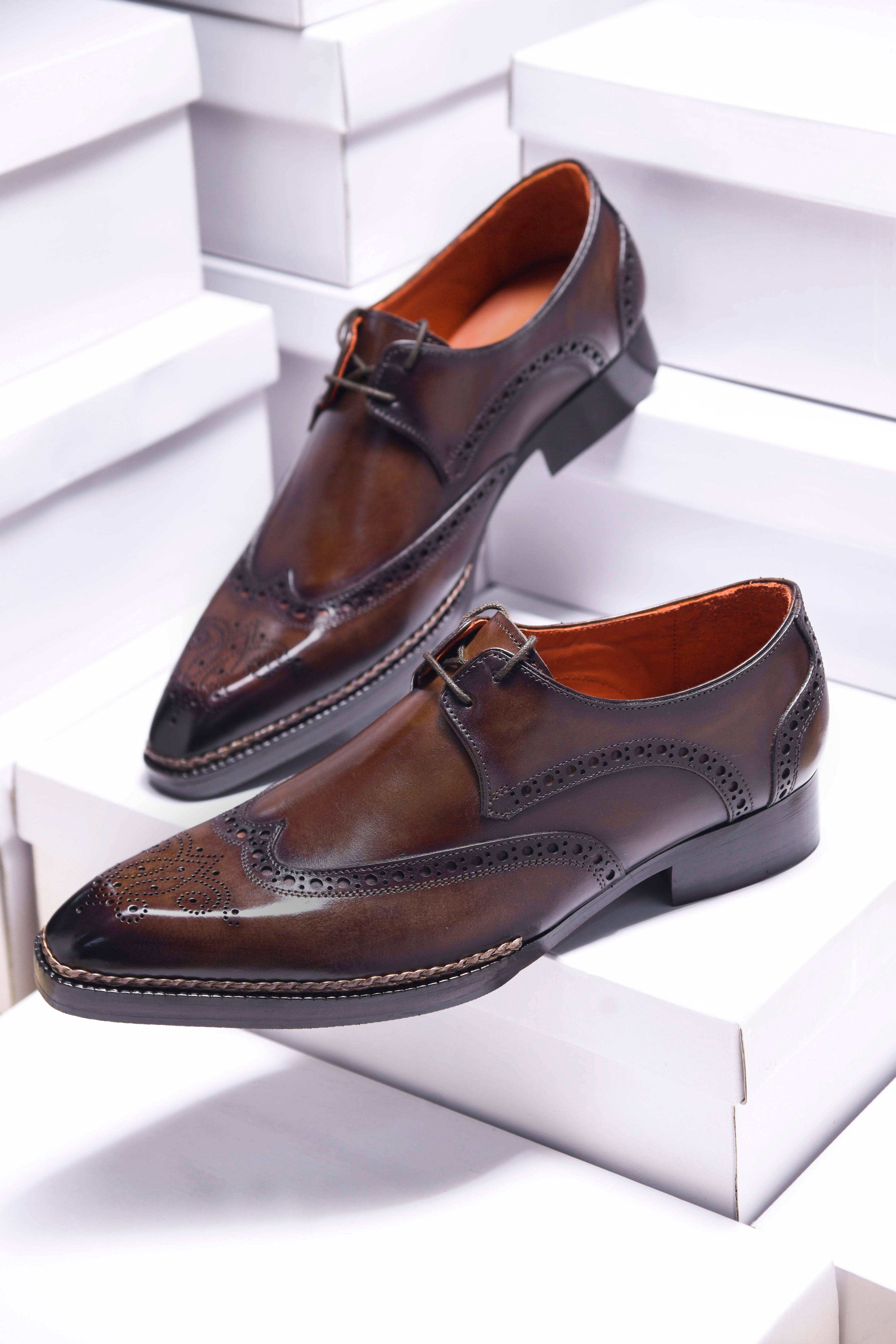 THOMAS SHELBY LACEUP | BROGUE BROWN