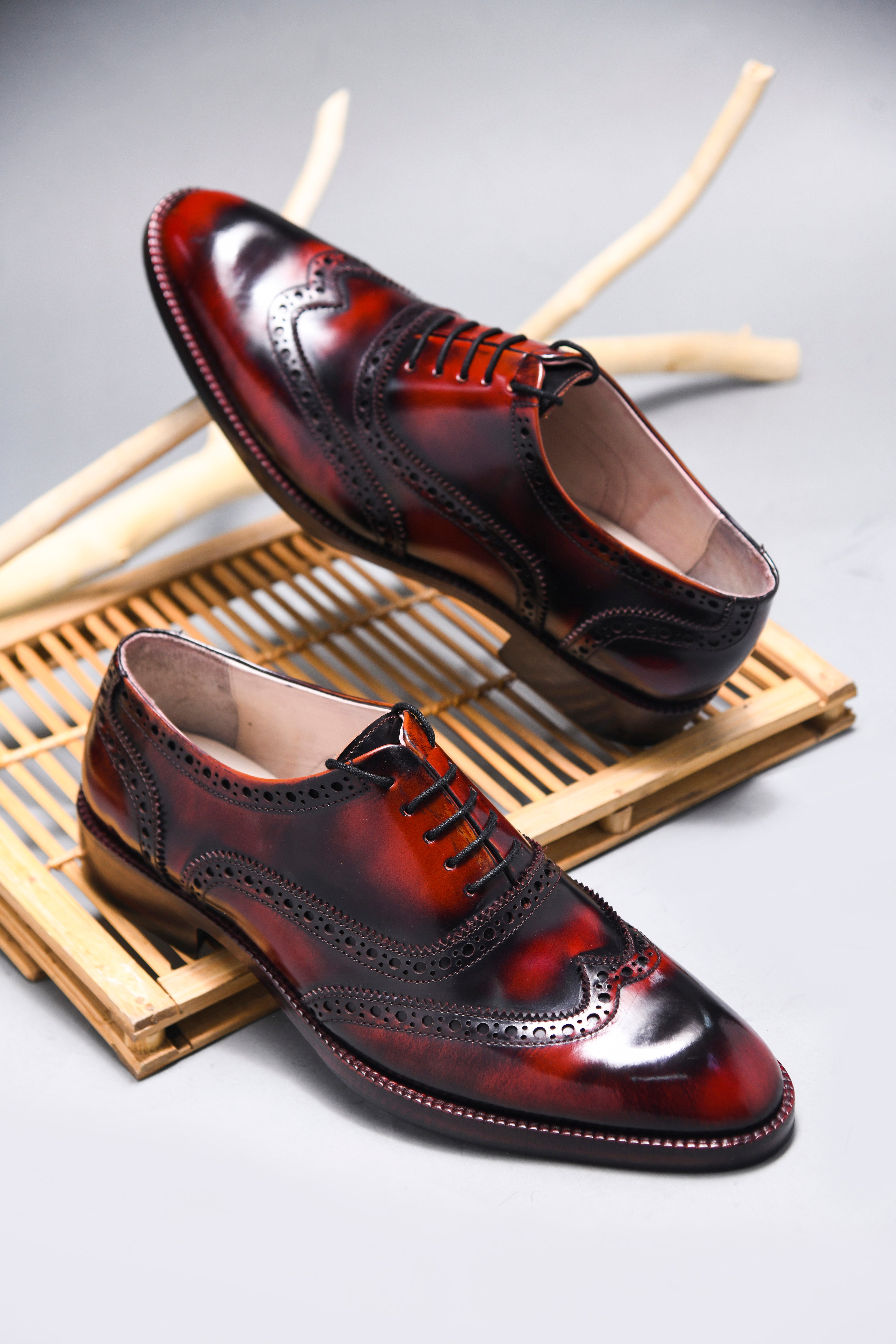 PACHO LACEUP | BROGUE RED