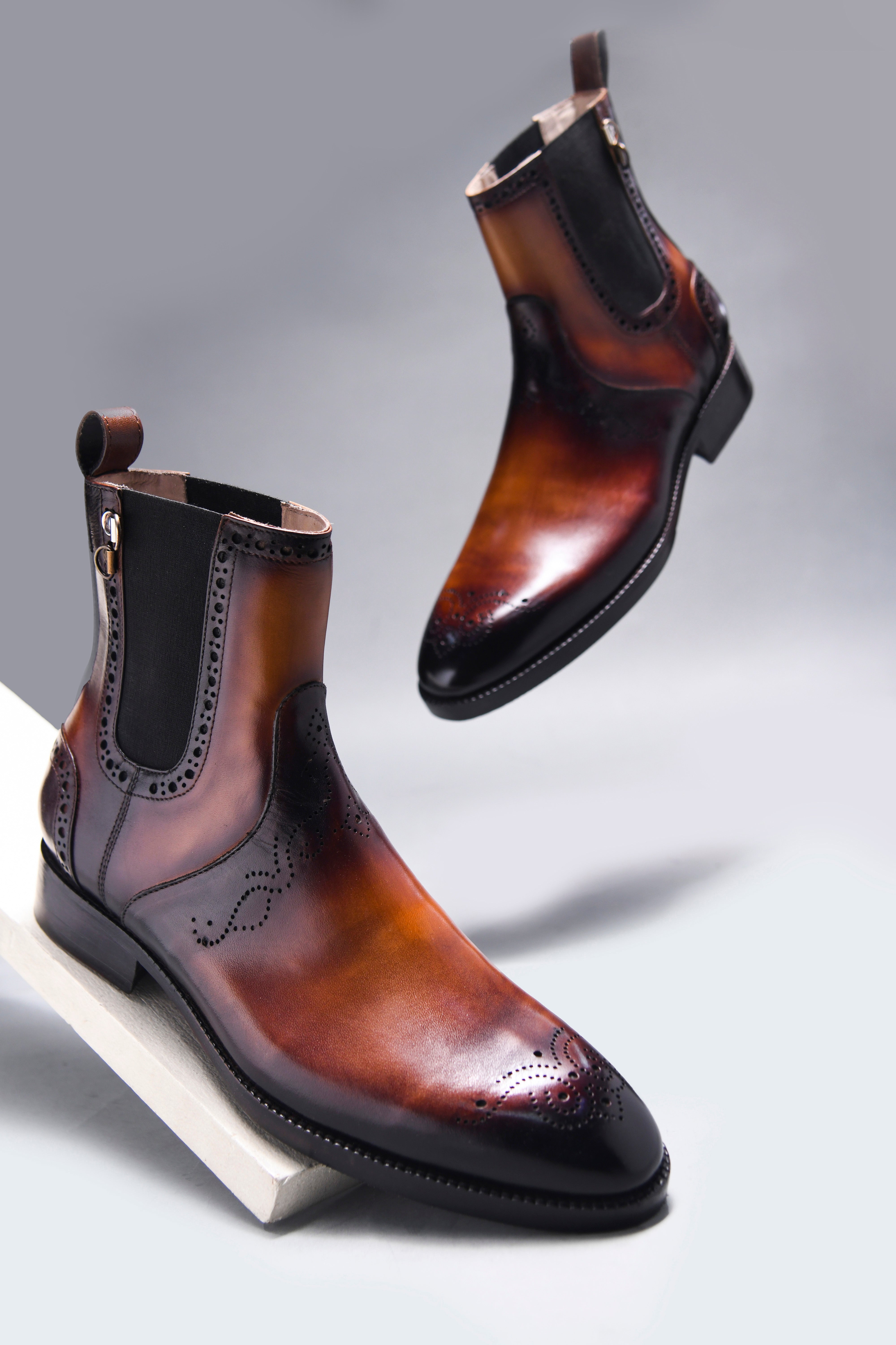 GODFATHER BOOT | BROGUE BROWN