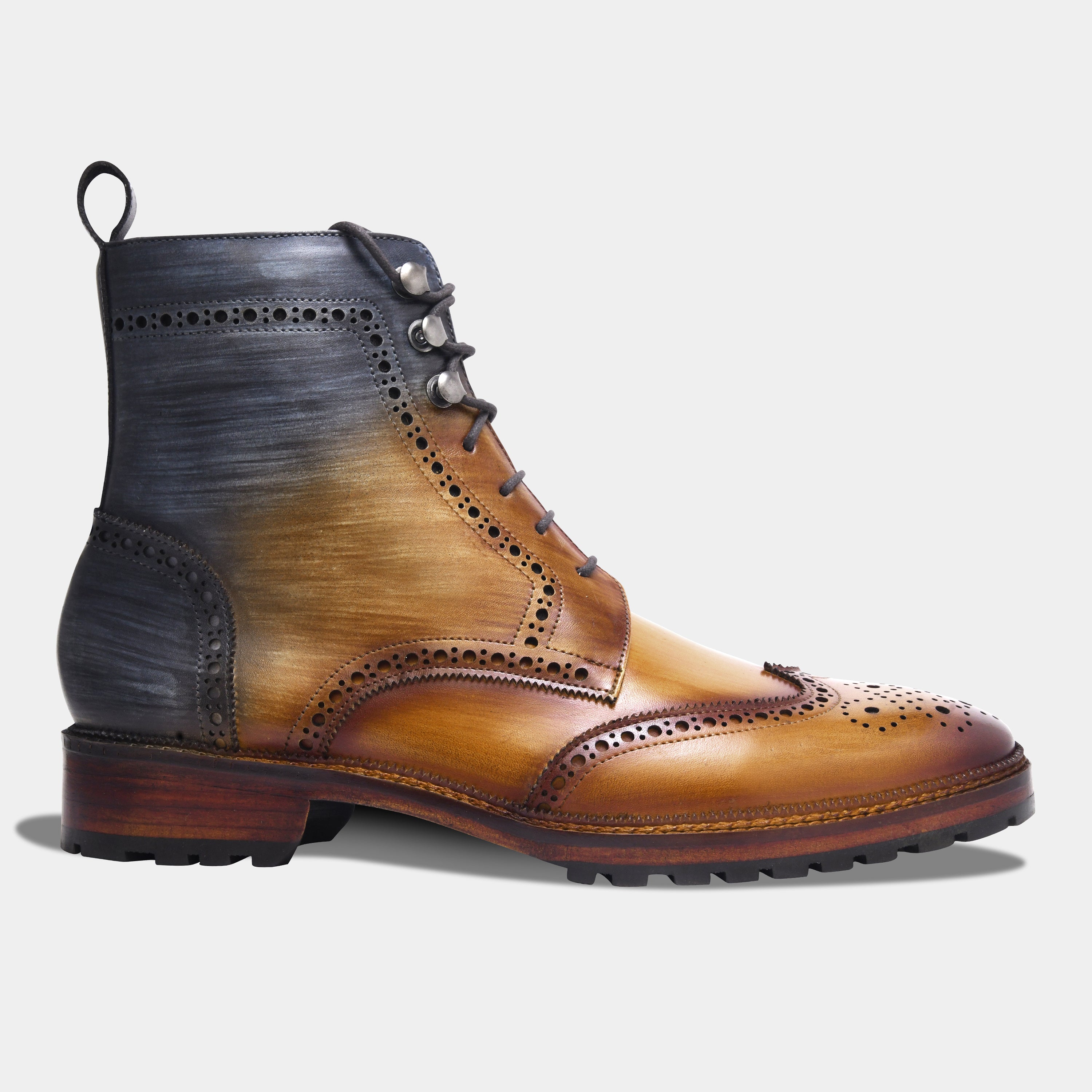 OLD BOYS BOOT | BROGUE BLUE BROWN