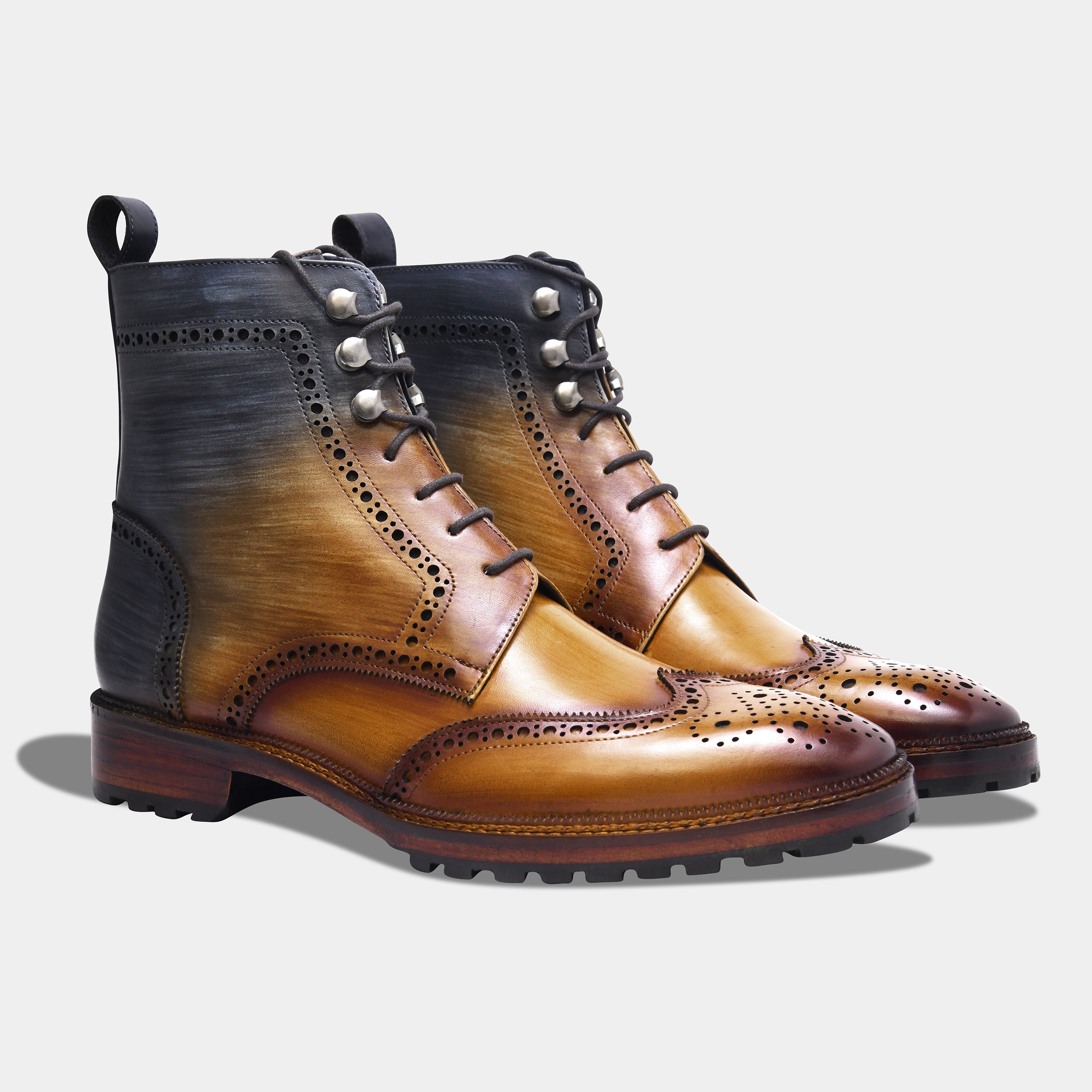 OLD BOYS BOOT | BROGUE BLUE BROWN