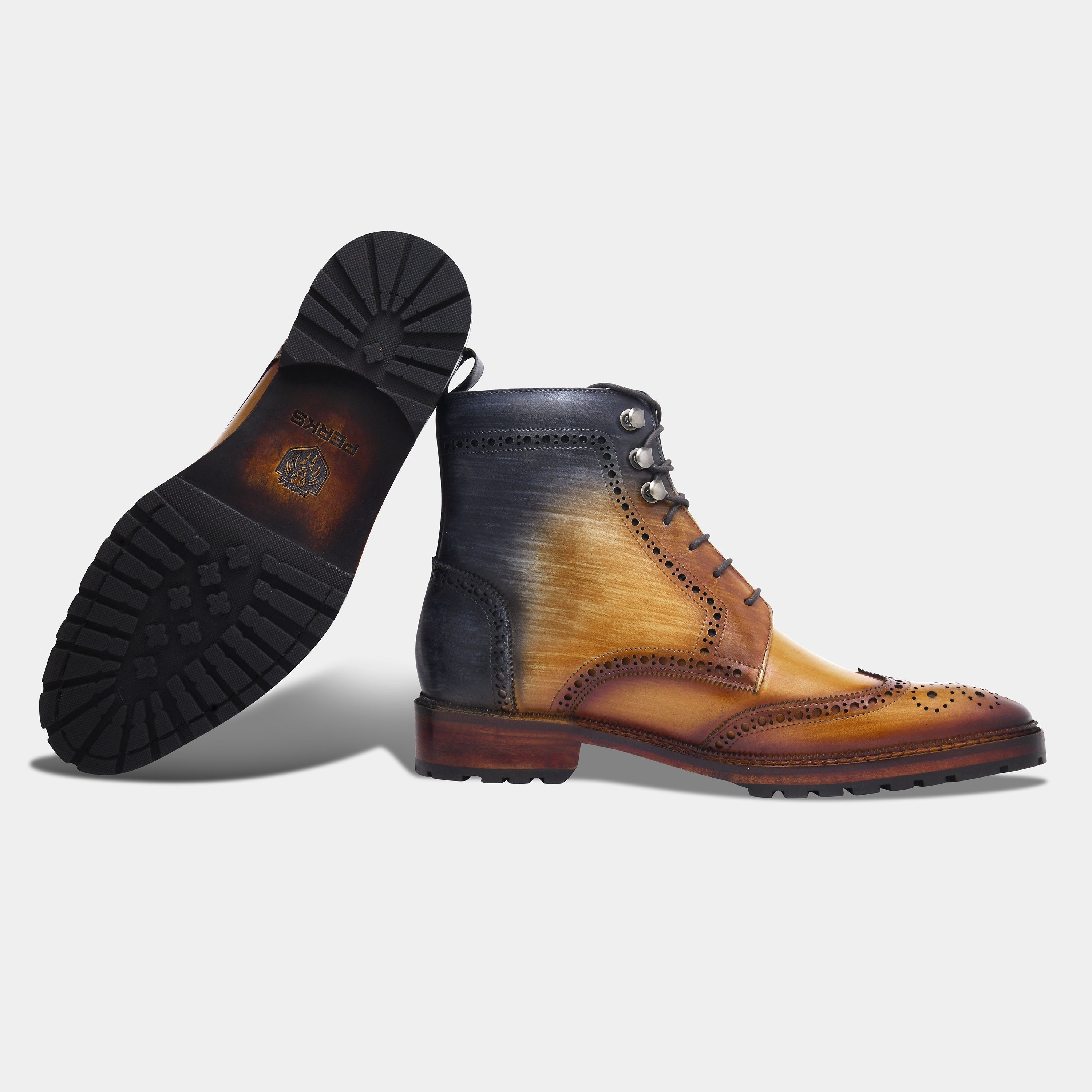 OLD BOYS BOOT | BROGUE BLUE BROWN