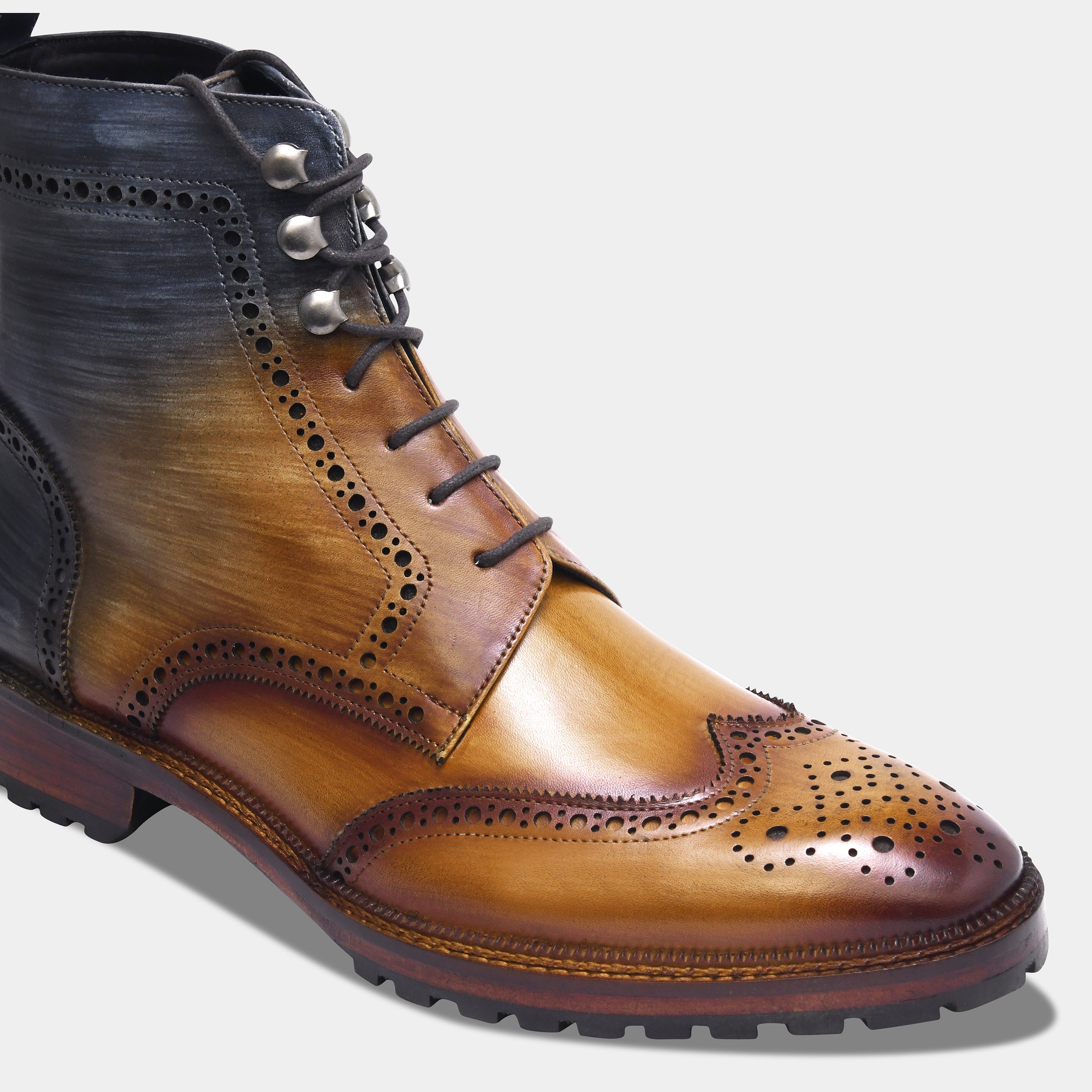 OLD BOYS BOOT | BROGUE BLUE BROWN