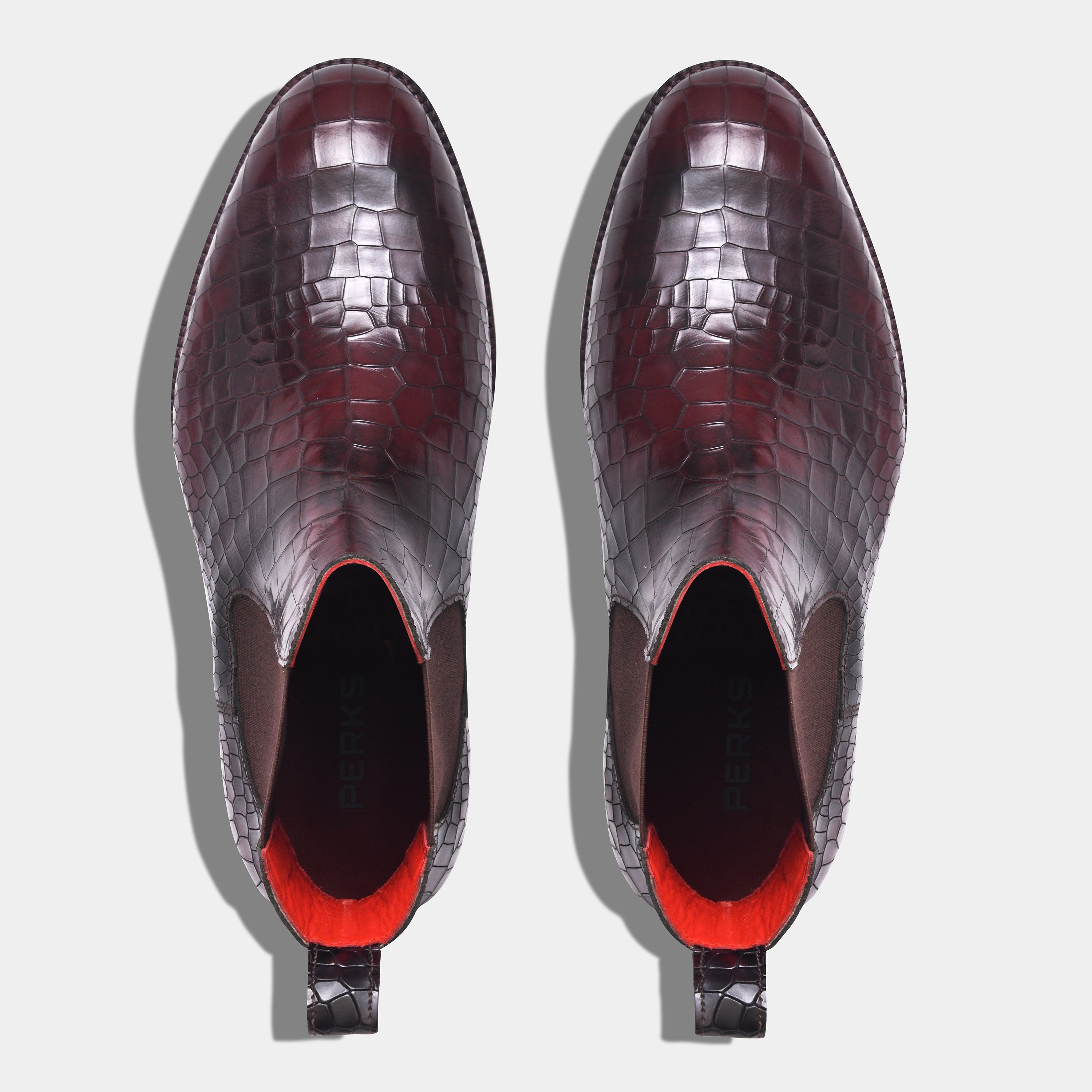 SOLOMONS CROCO BOOT | BLACK WINE