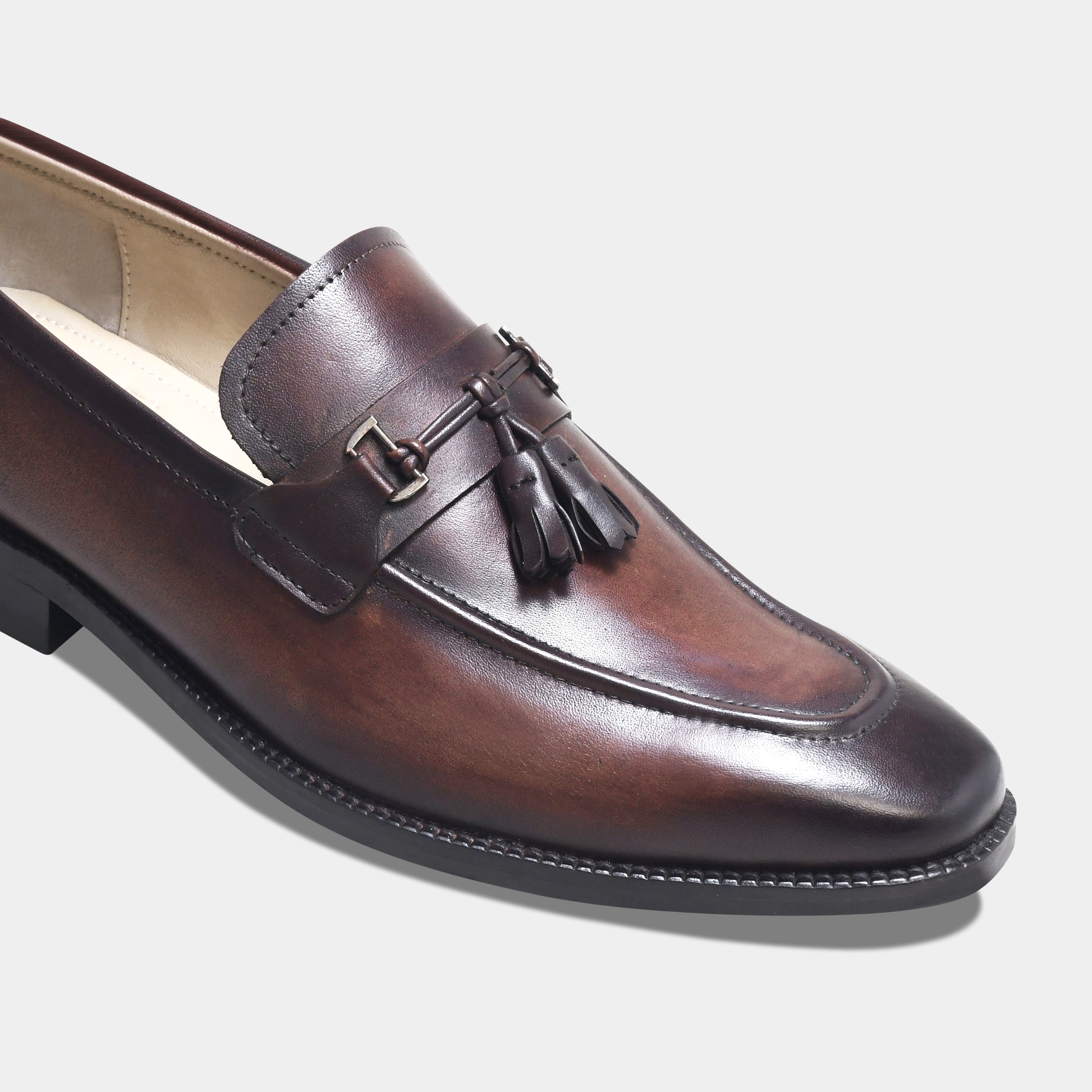 THOMAS SHELBY LOAFER | TASSEL BROWN