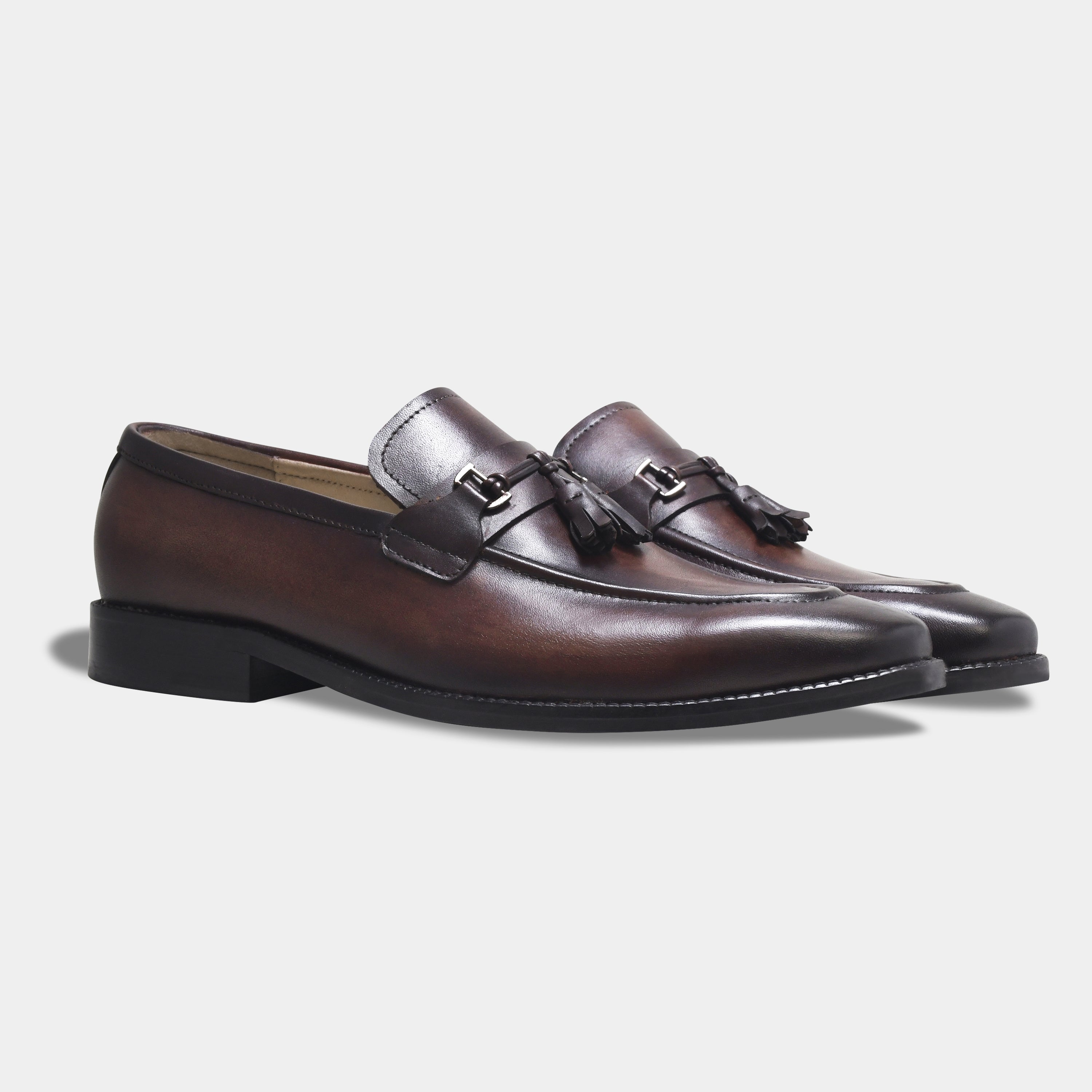 THOMAS SHELBY LOAFER | TASSEL BROWN