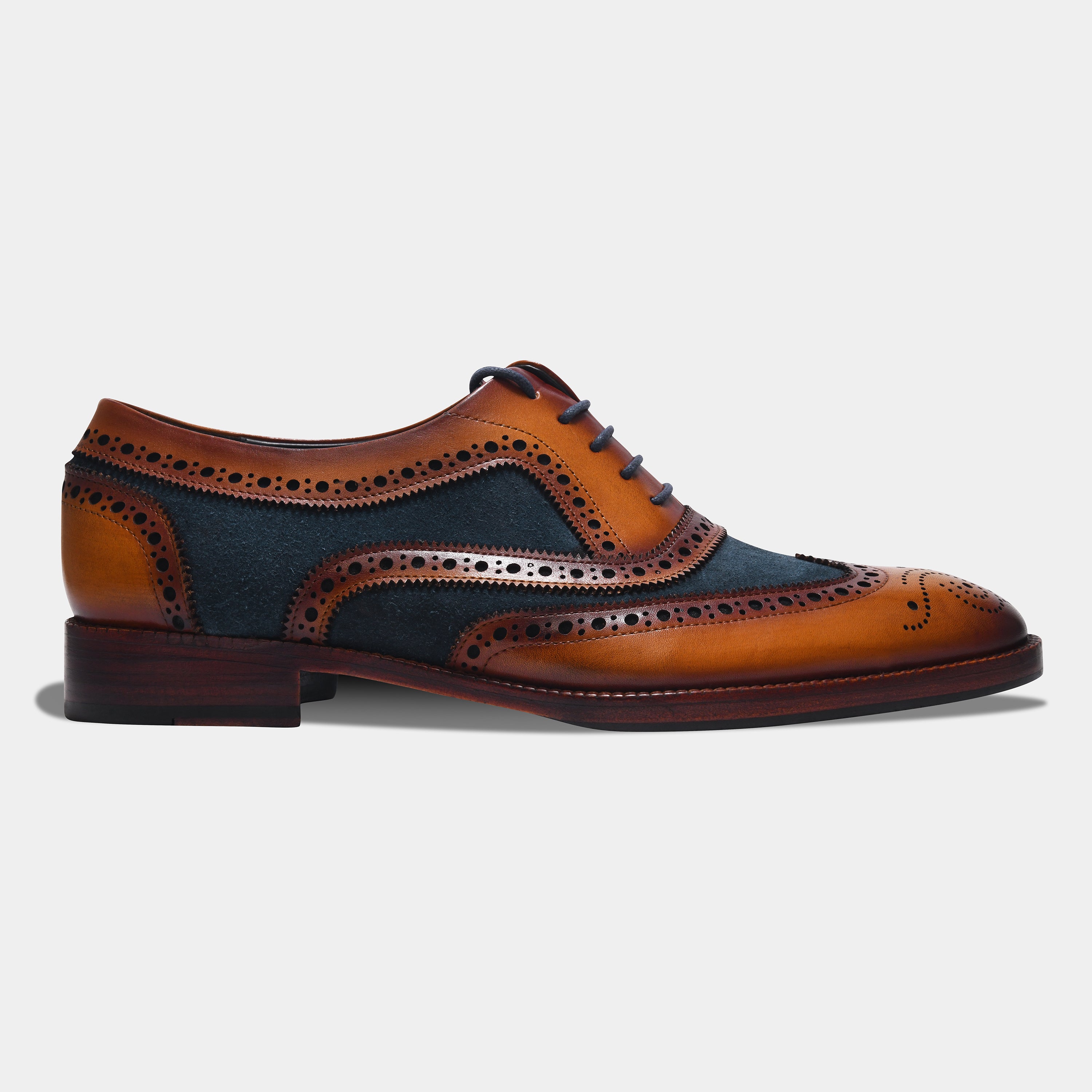 ESCOBAR LACEUP | BROGUE BLUE BROWN