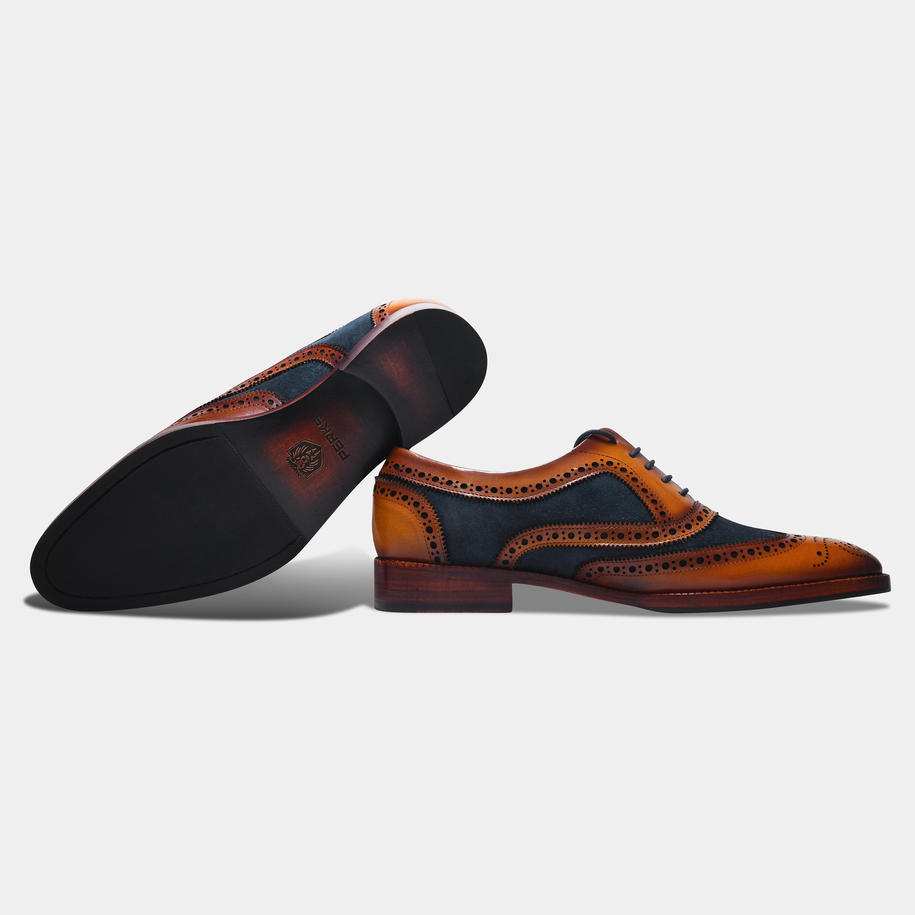 ESCOBAR LACEUP | BROGUE BLUE BROWN