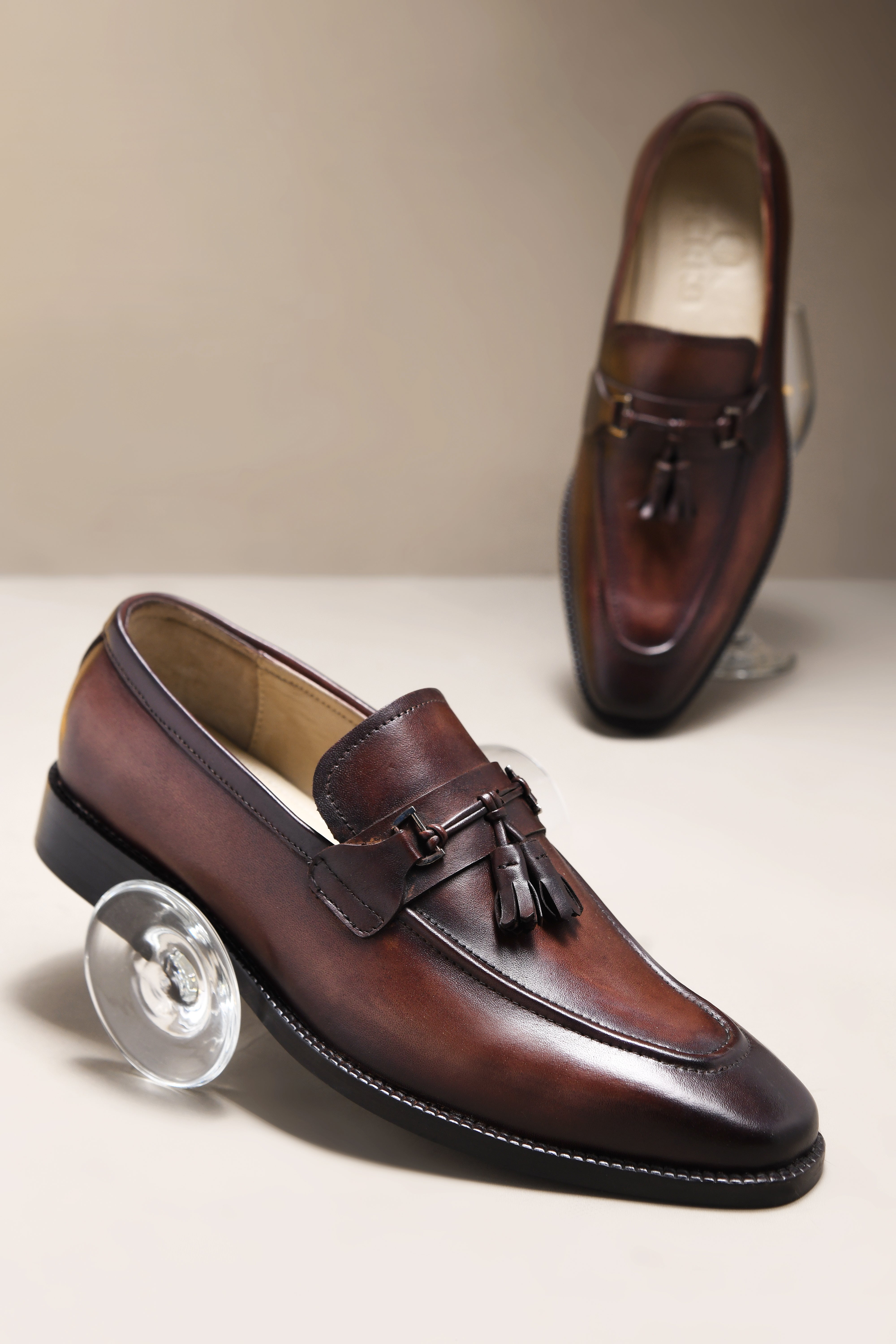 THOMAS SHELBY LOAFER | TASSEL BROWN