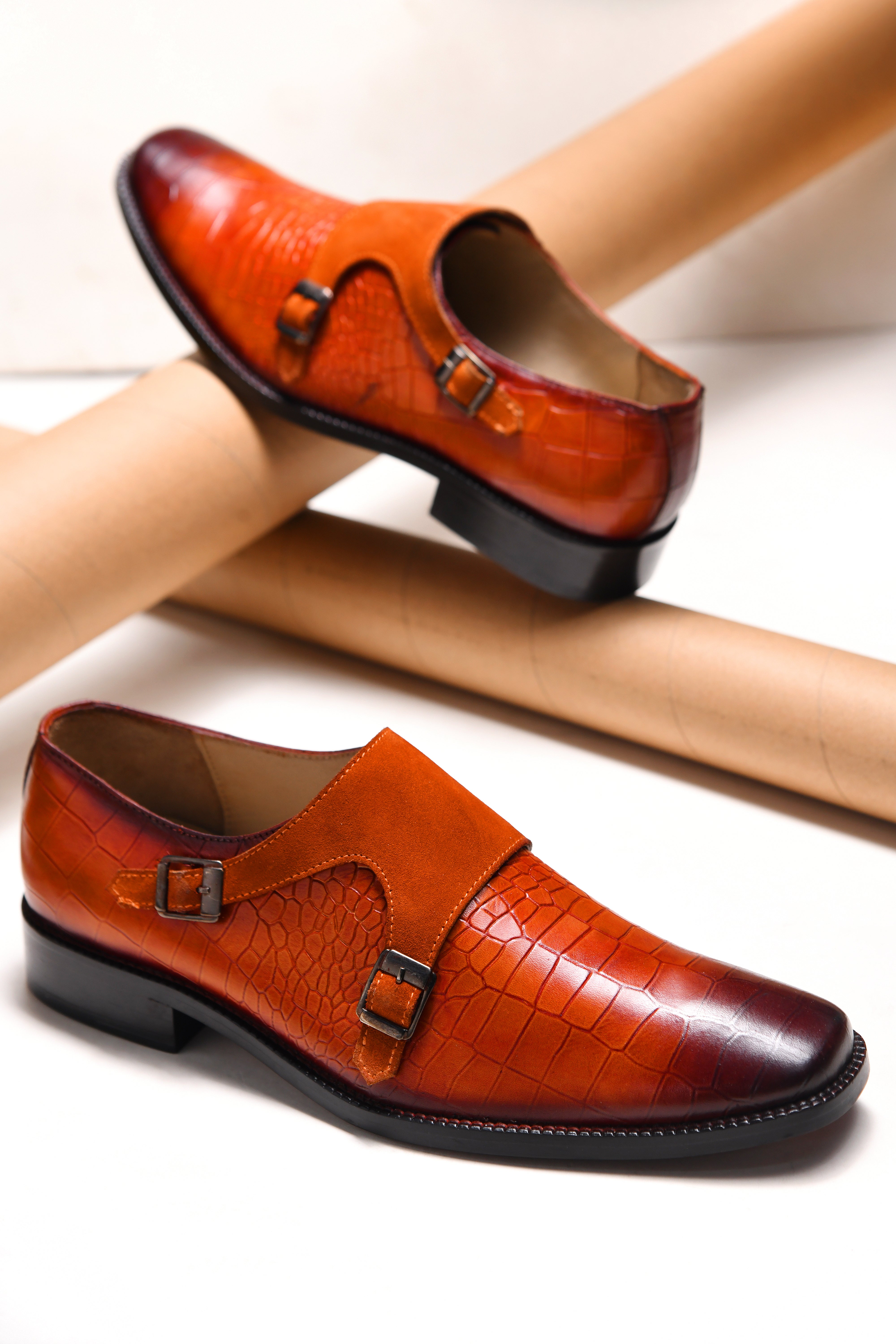 CORLEONE'S CROCO MONK | TAN