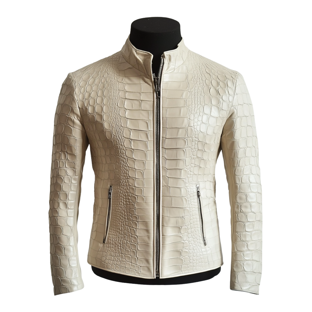 EL CHAPO CROCO JACKET | BEIGE
