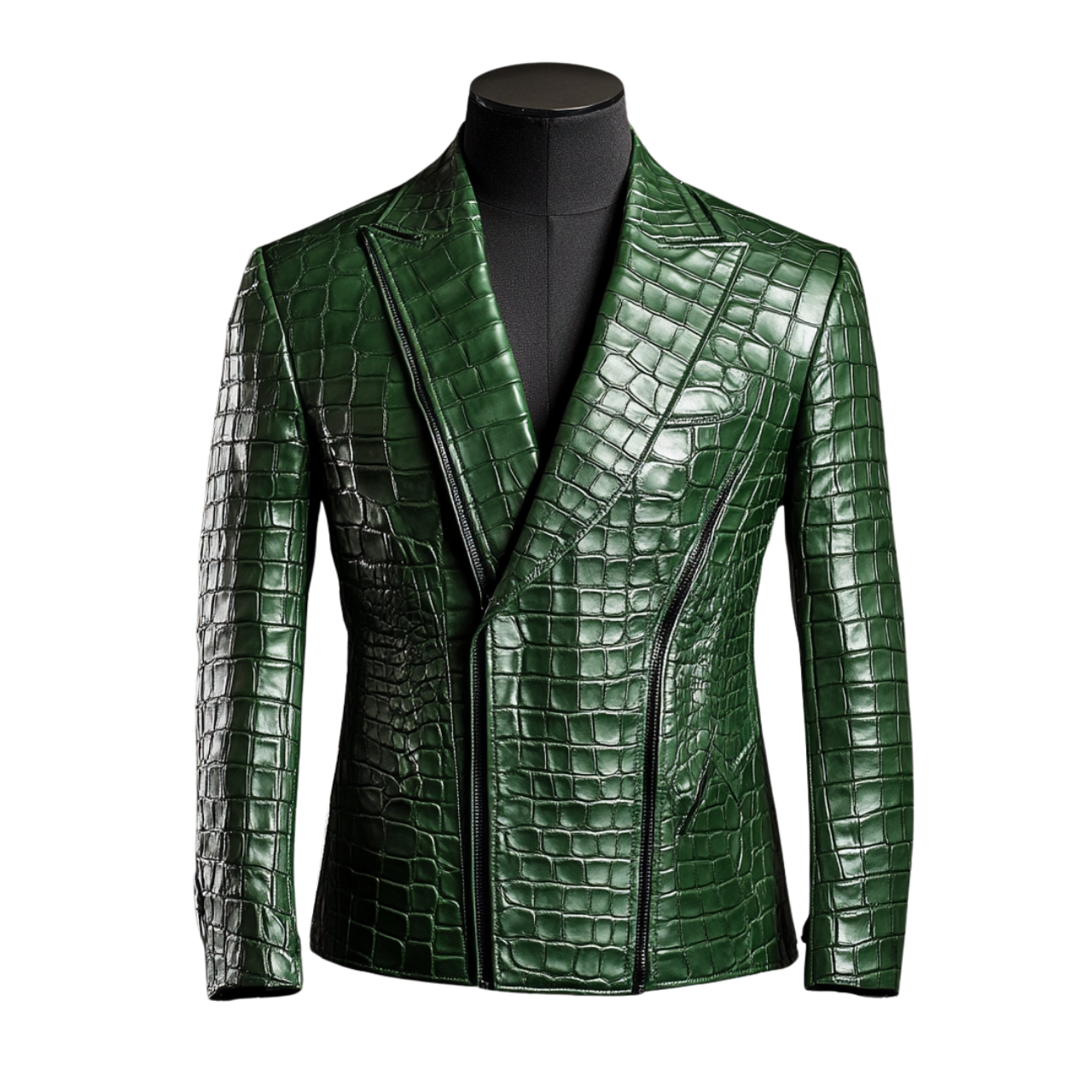 ESCOBAR CROCO COAT | GREEN