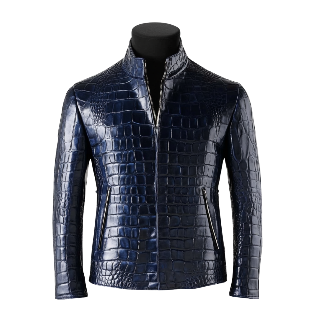 ESCOBAR CROCO JACKET | BLUE