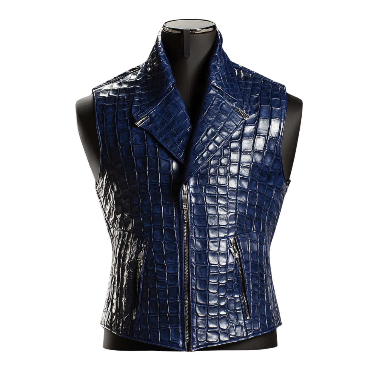 ESCOBAR CROCO VEST | BLUE