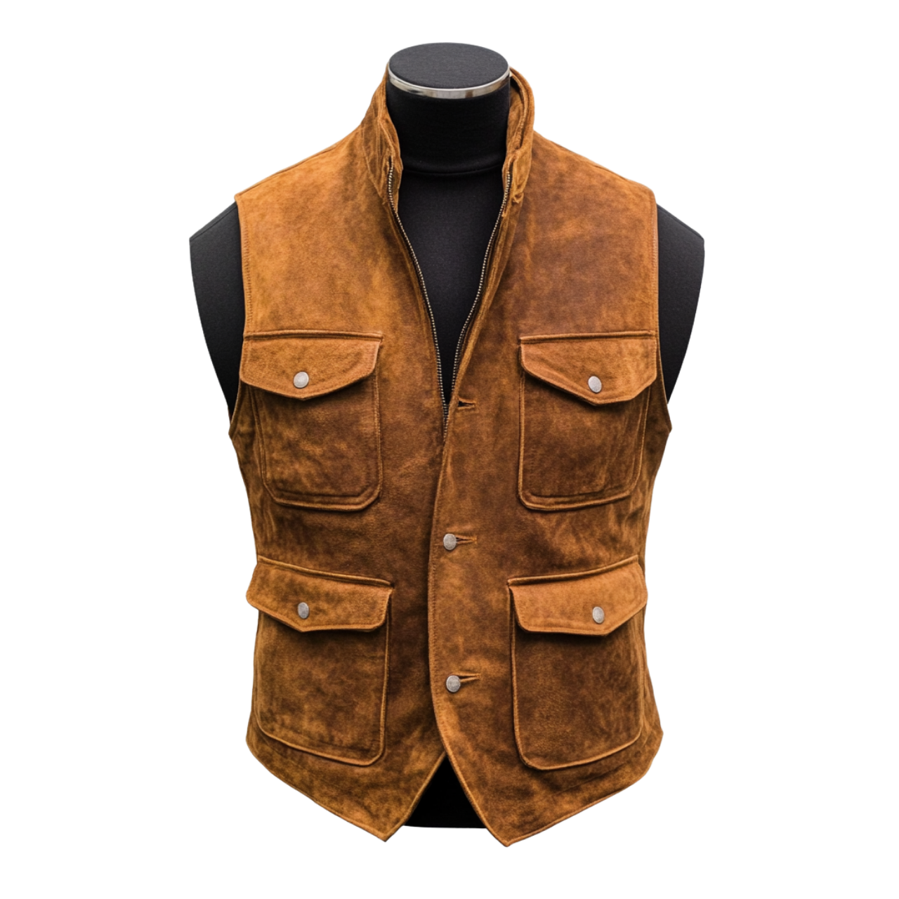 GODFATHER SUEDE VEST | BROWN