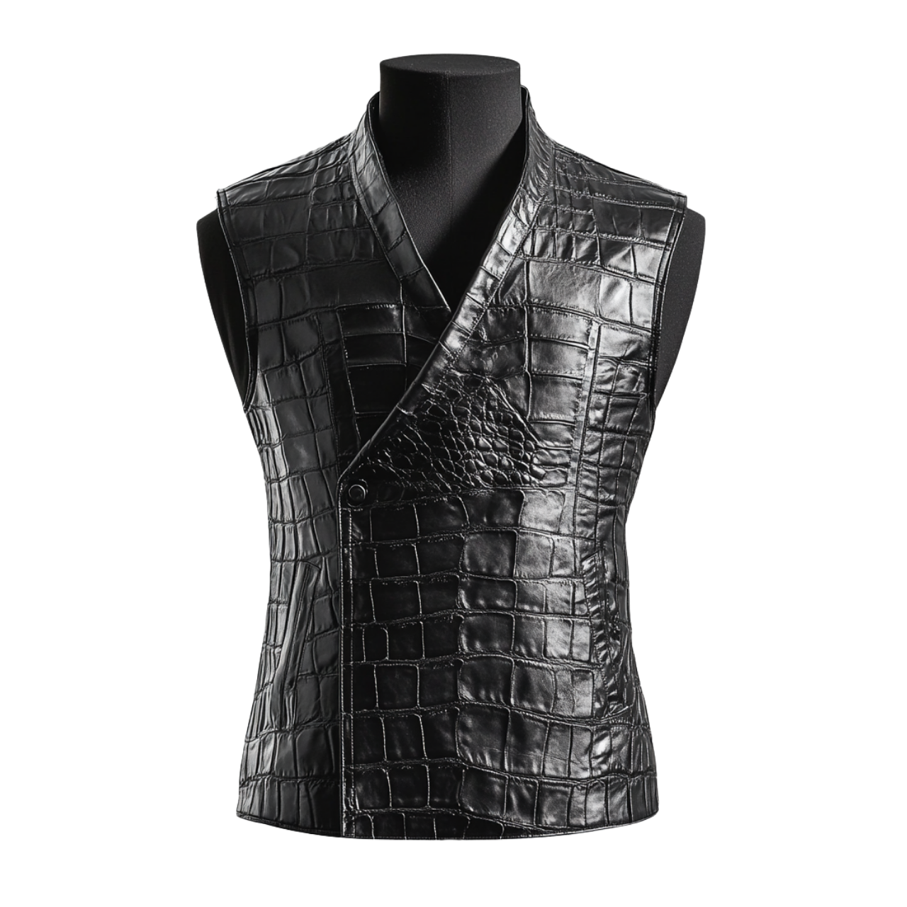 LUCIFER CROCO VEST | BLACK