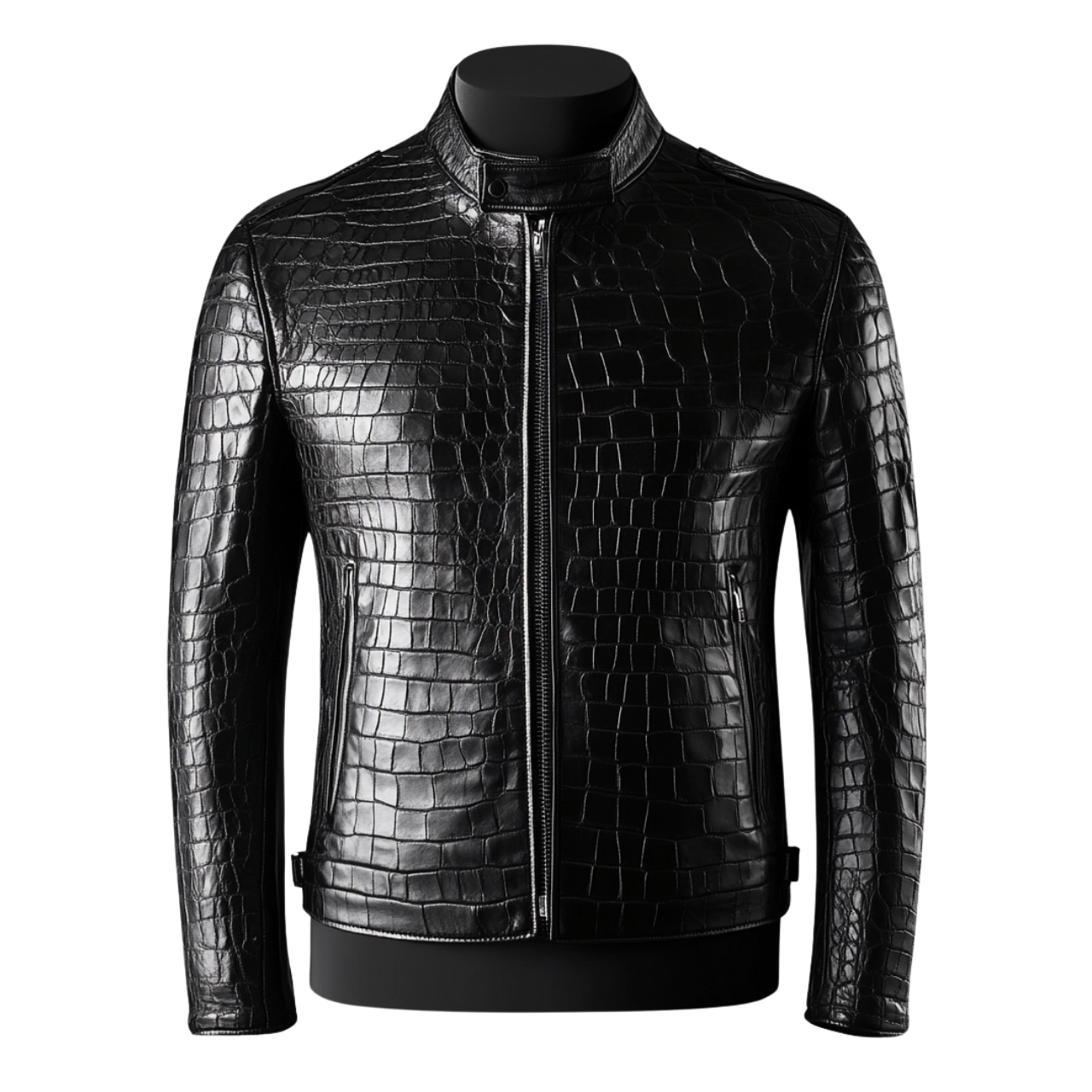 SHELBY CROCO JACKET | BLACK