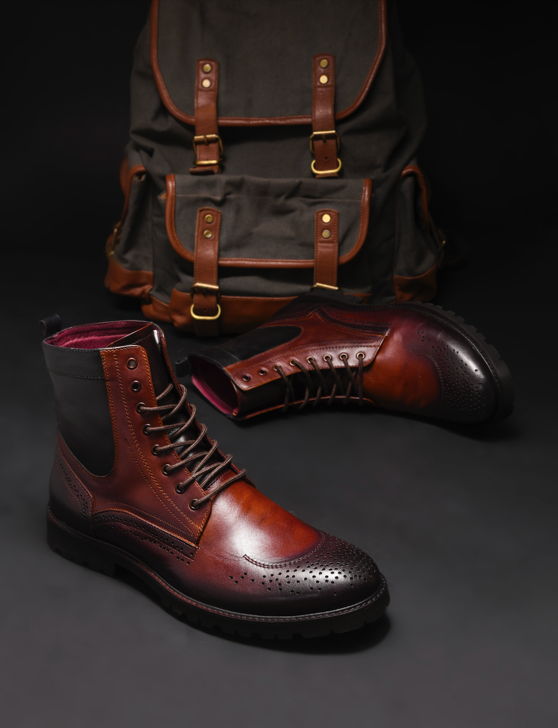 VINCENT BOOT | BROGUE BROWN