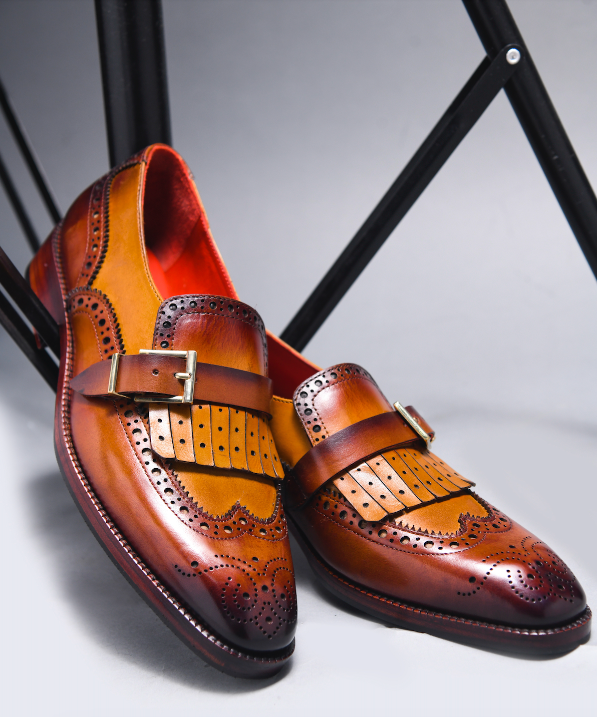 LUCIFER MONK WITH TASSEL | BROGUE TAN