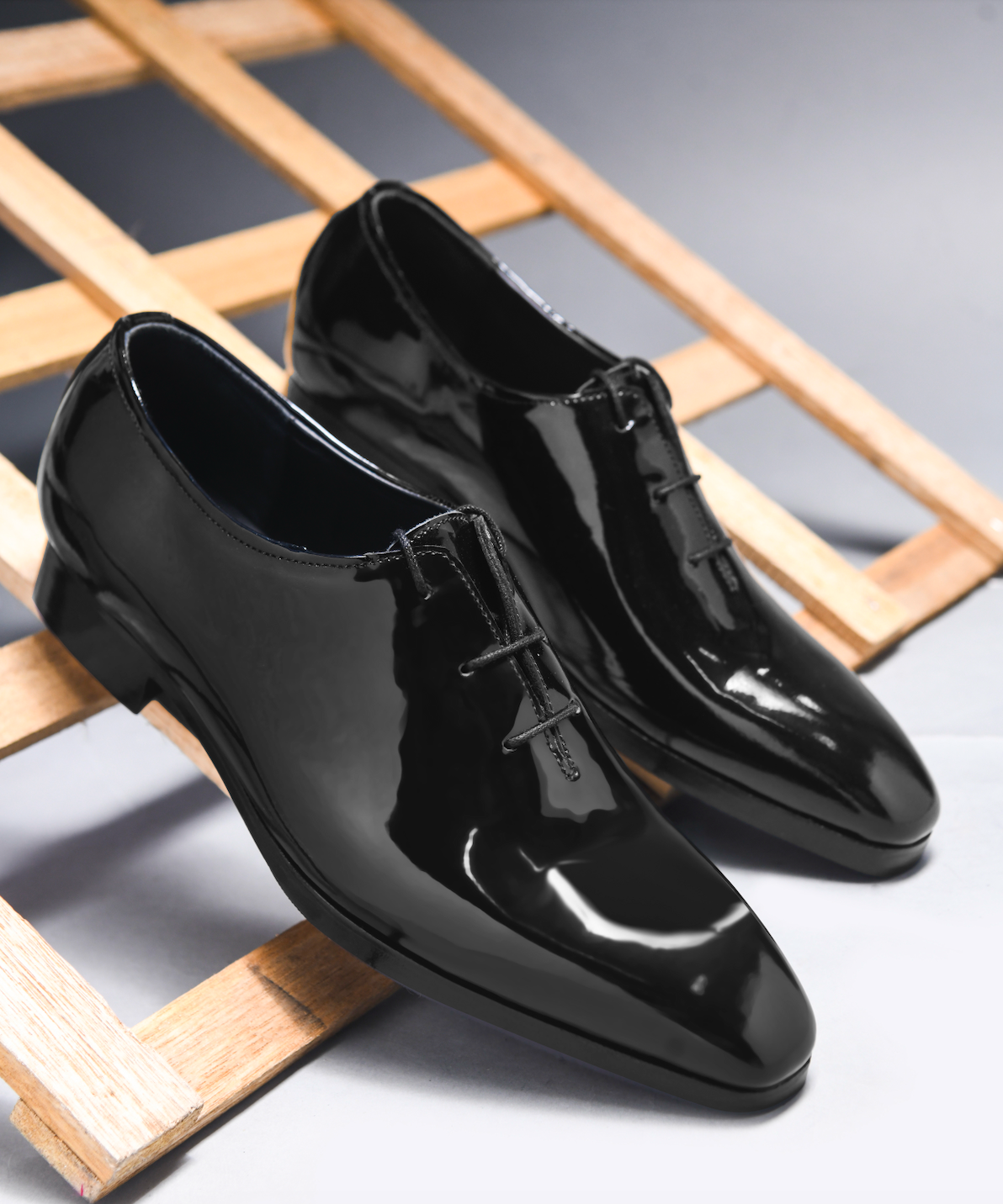 CORLEONE'S LACEUP | PATENT BLACK