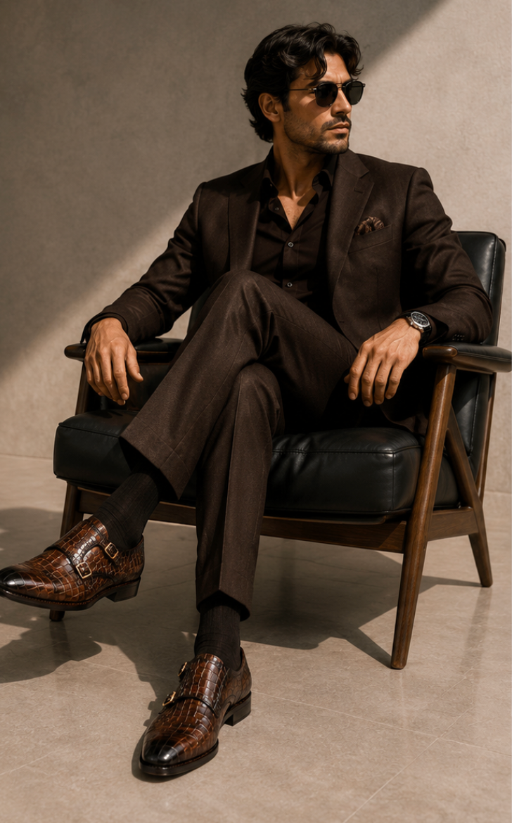 SOLOMONS CROCO MONK | BROWN