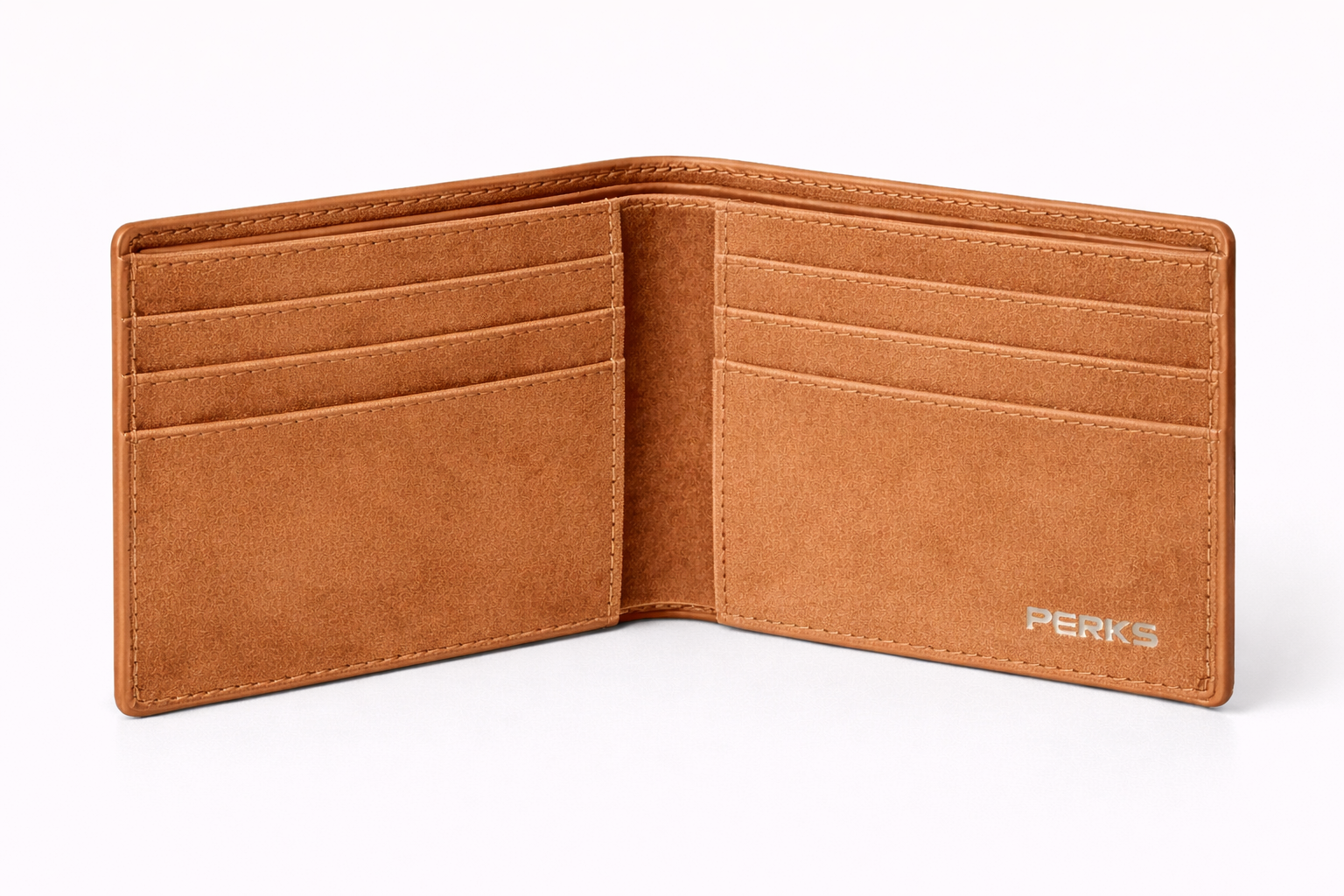 SUEDE LEATHER WALLET | TAN