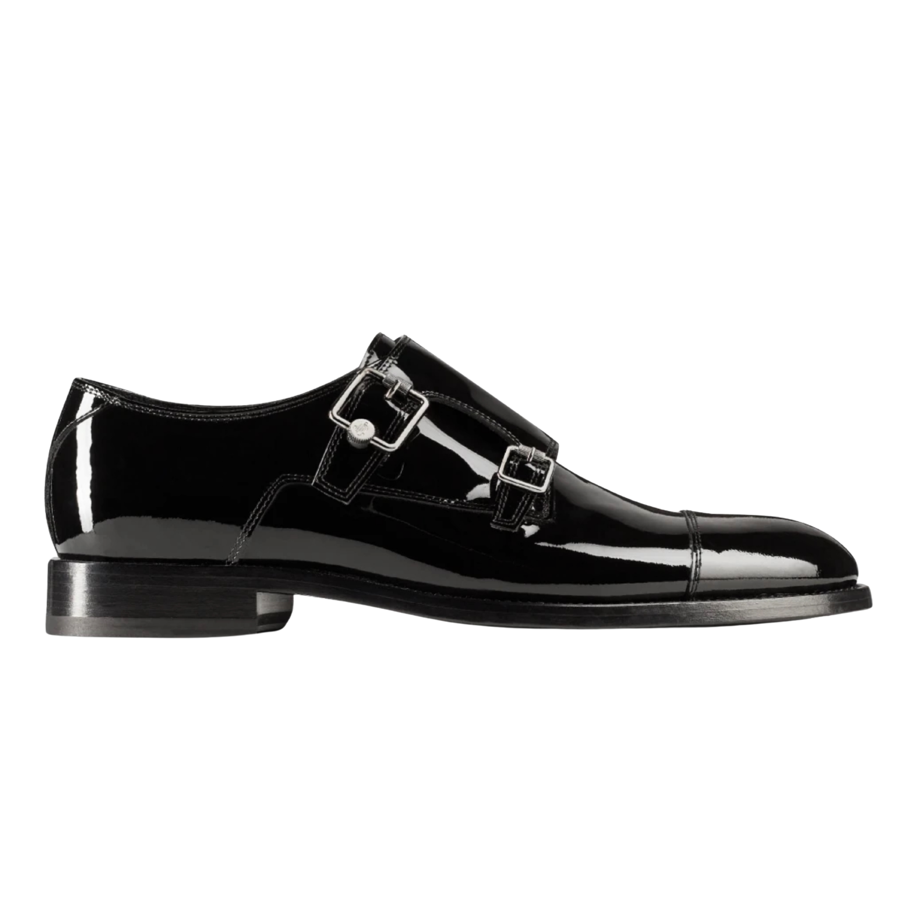 DEVIL MON STRAP | PATENT BLACK