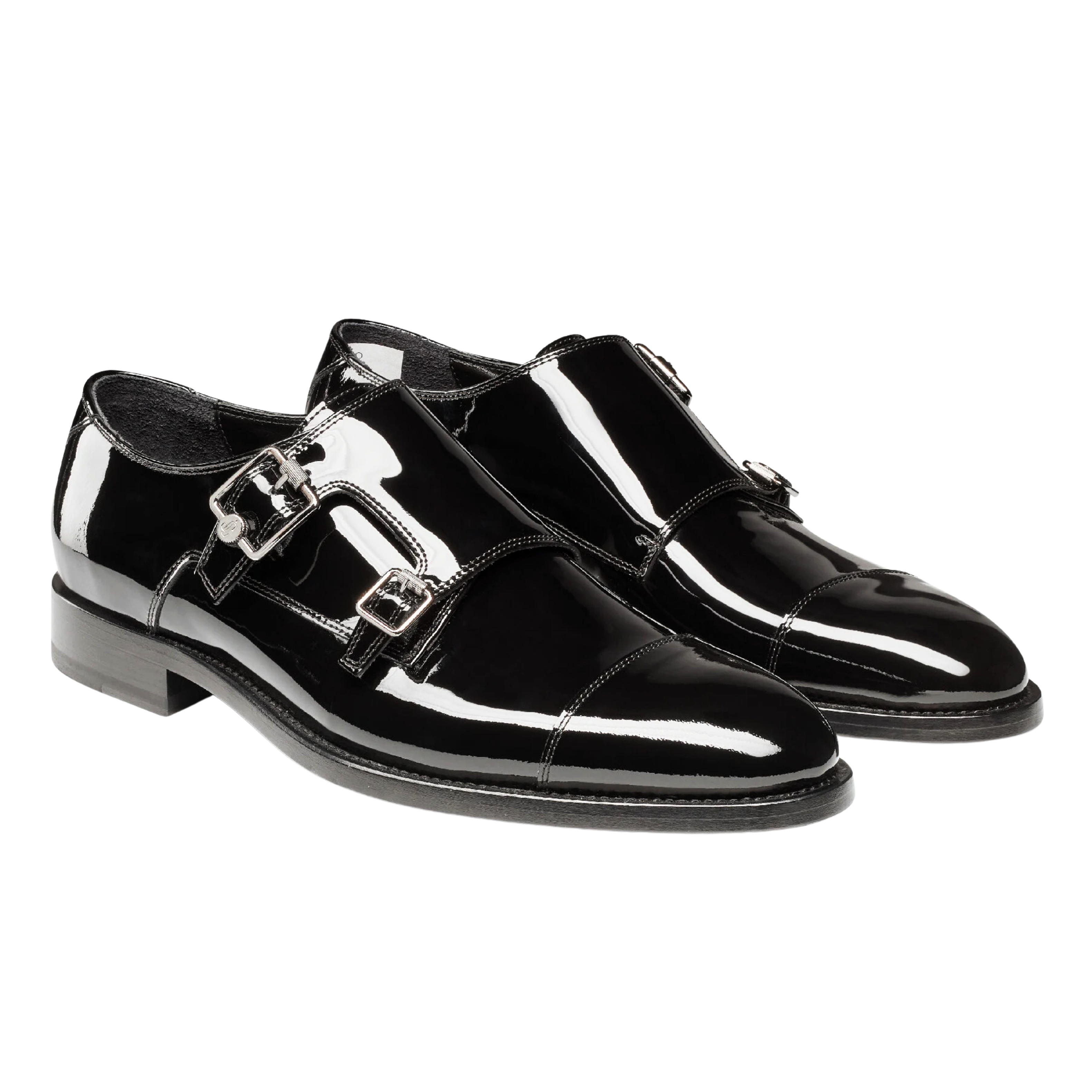 DEVIL MON STRAP | PATENT BLACK