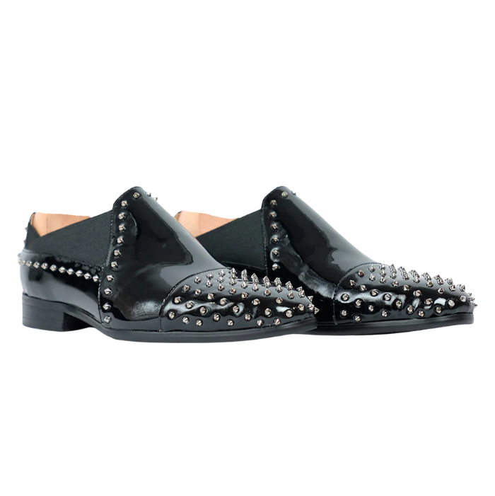 Bellini Loafer | Black with studs