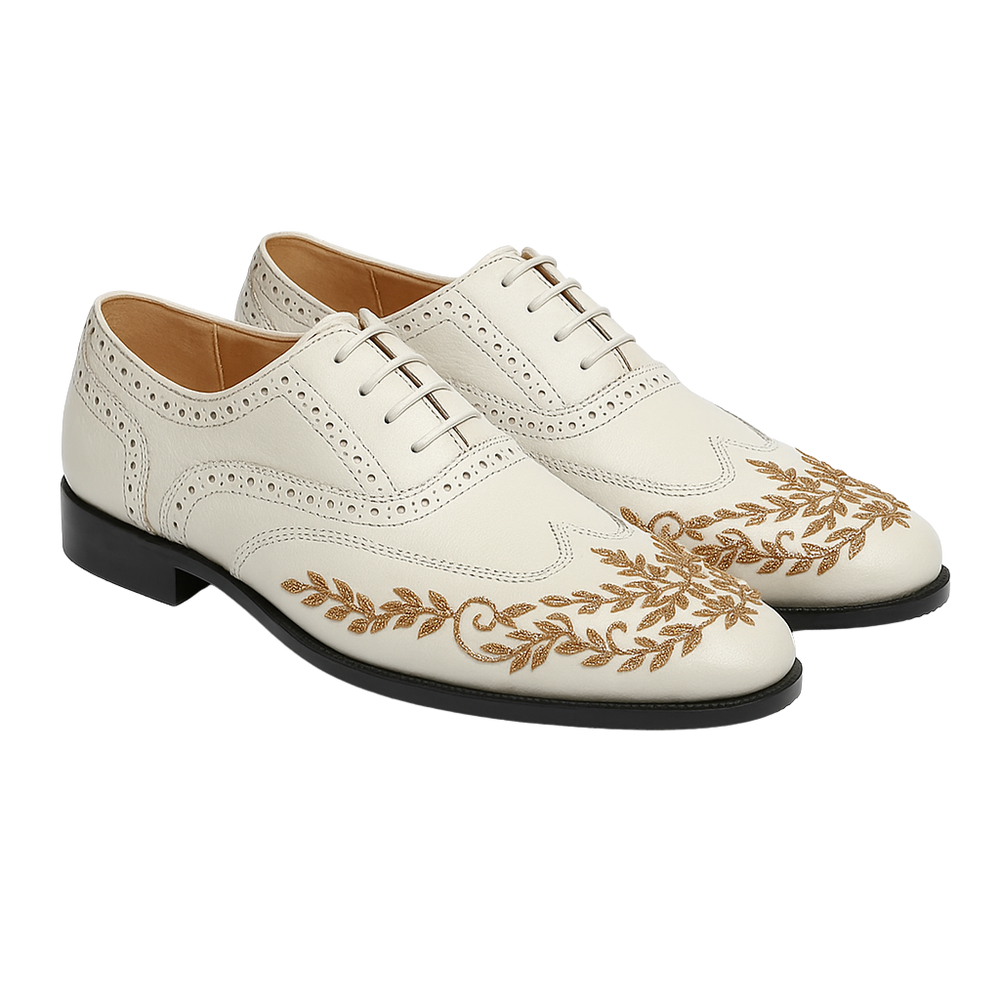 MICHAEL EMBROIDERY LACEUP | WHITE