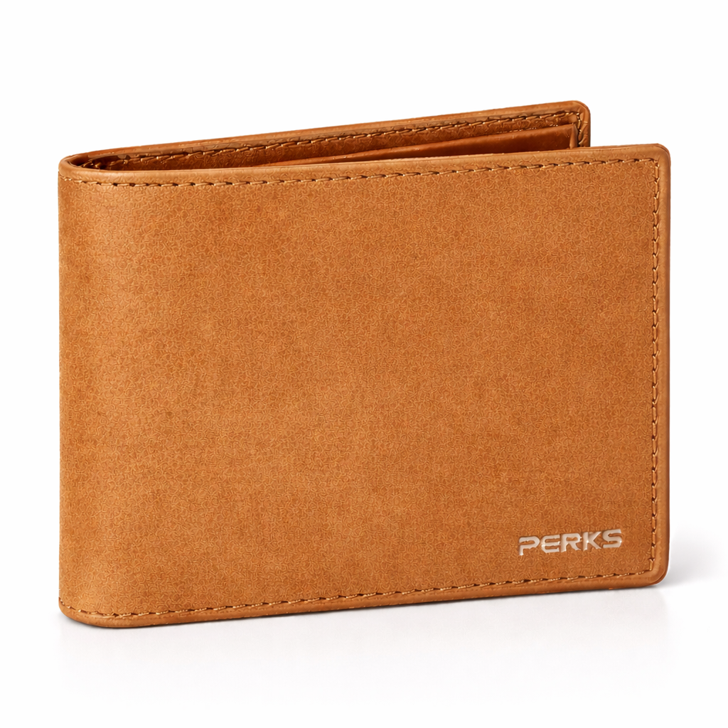 SUEDE LEATHER WALLET | TAN